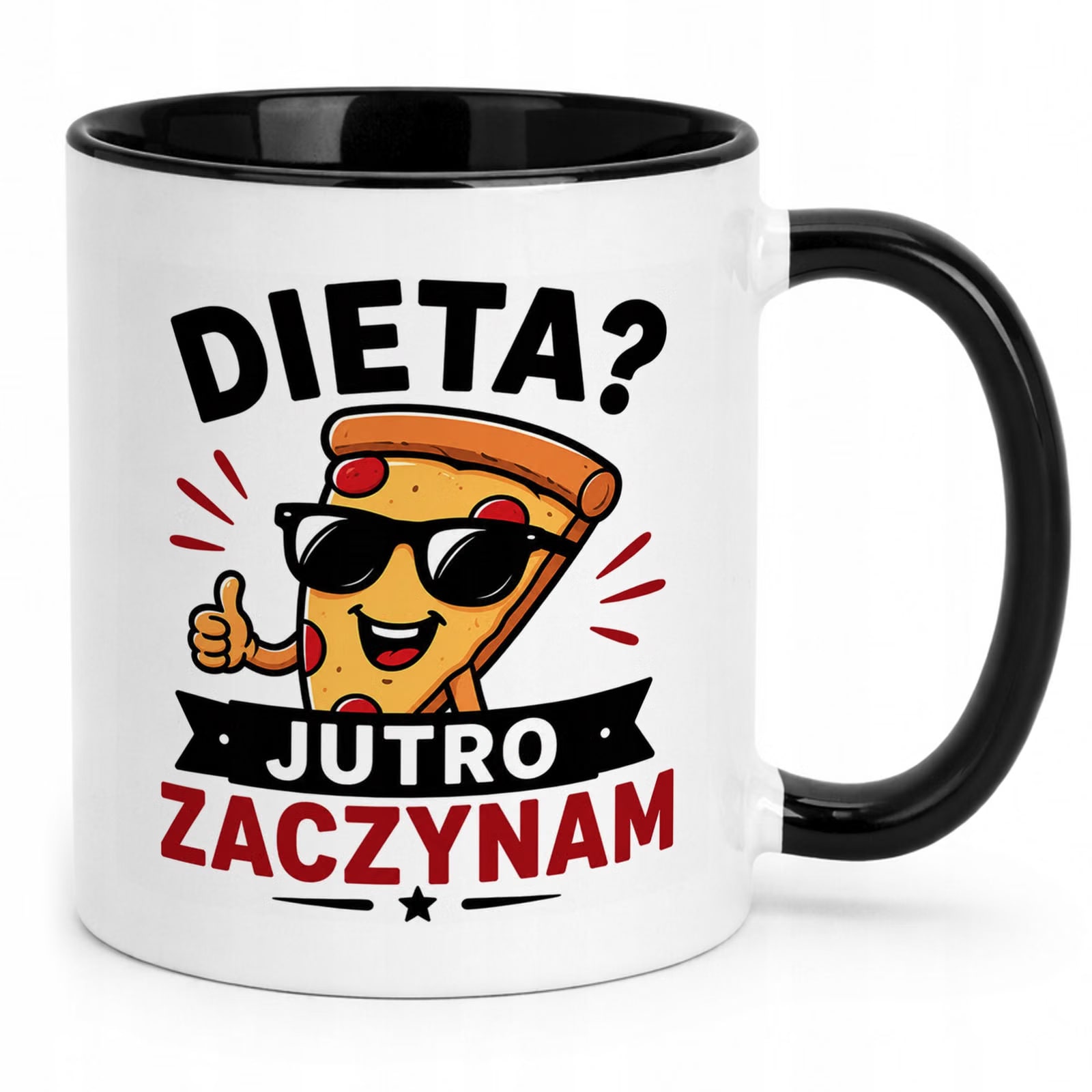 Czarny Kubek z nadrukiem Dzień Chłopaka Dla Mężczyzny Upominek Prezent