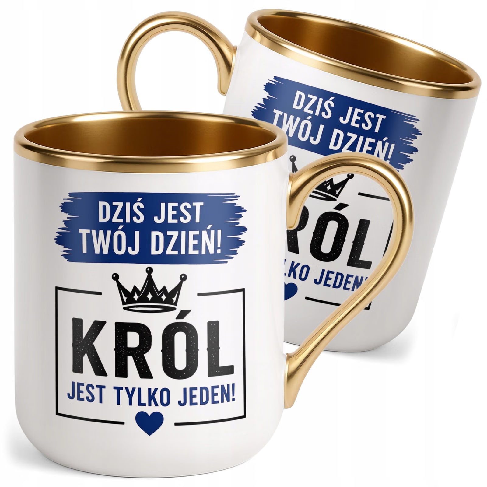 Kubek z nadrukiem Premium Złoty Dzień Chłopaka Mężczyzny Prezent
