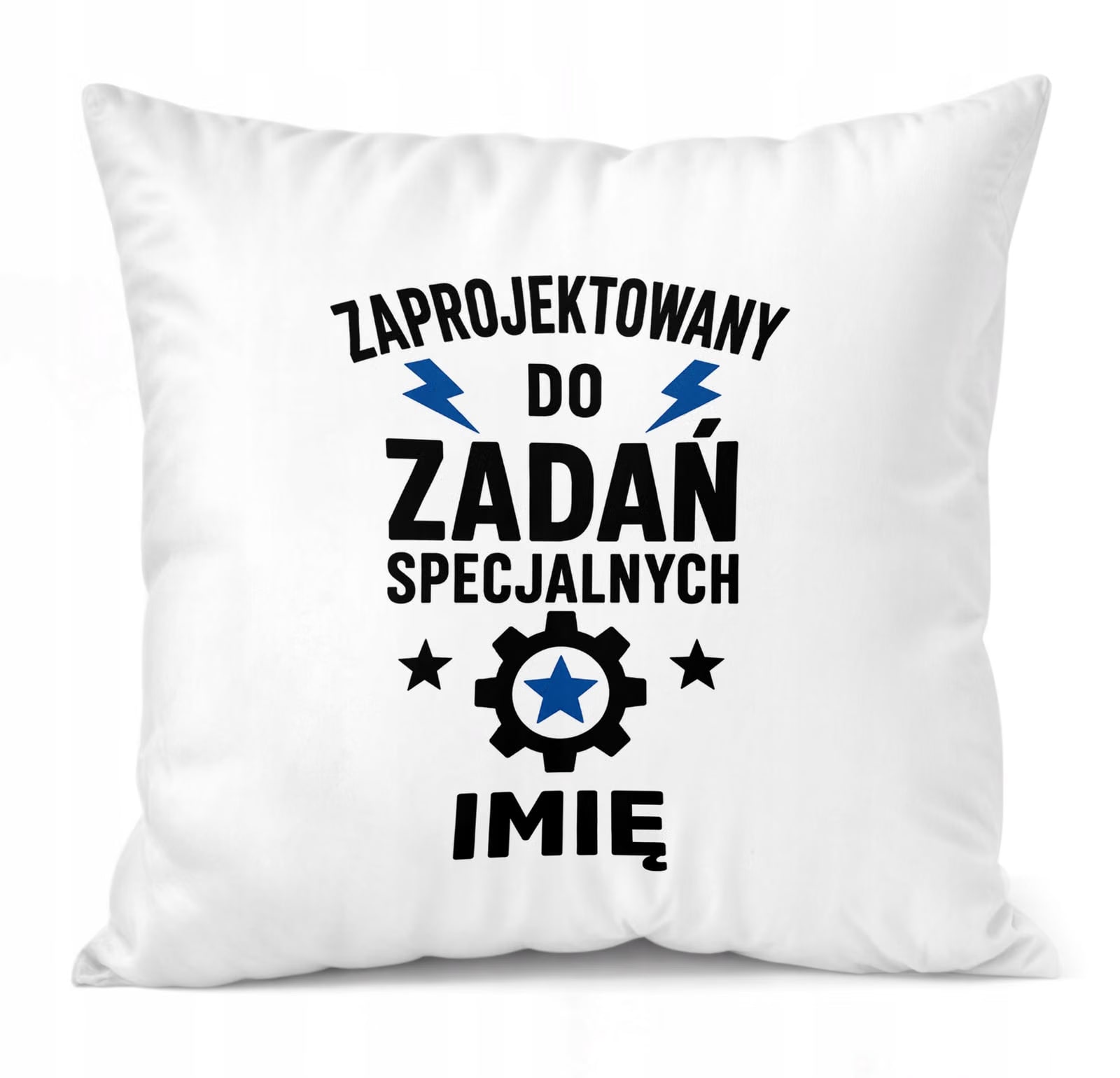 Poduszka Jasiek Personalizowana z nadrukiem Dzień Chłopaka 38x38cm Prezent