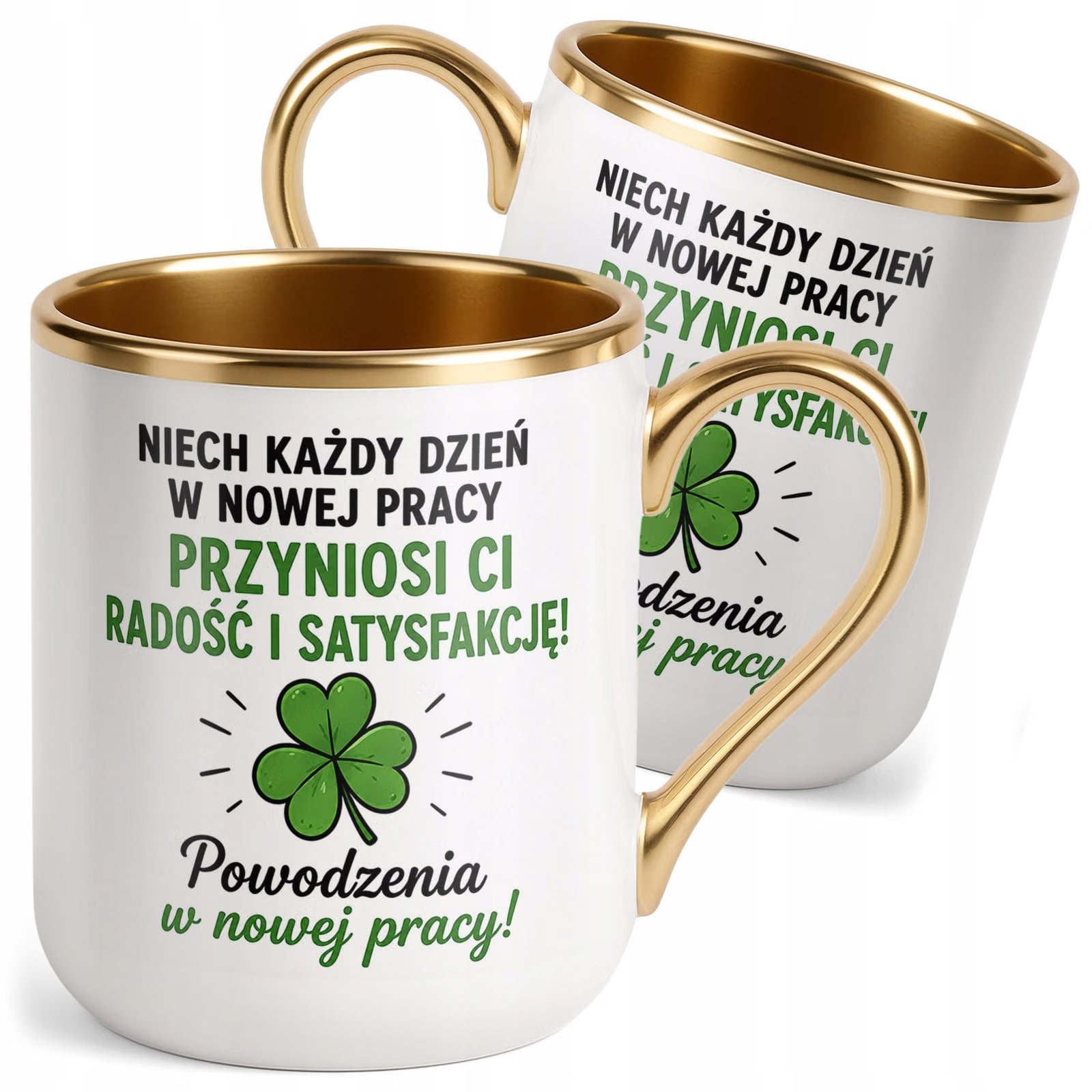 Kubek z nadrukiem Premium Złoty Pożegnanie Odejście z Pracy