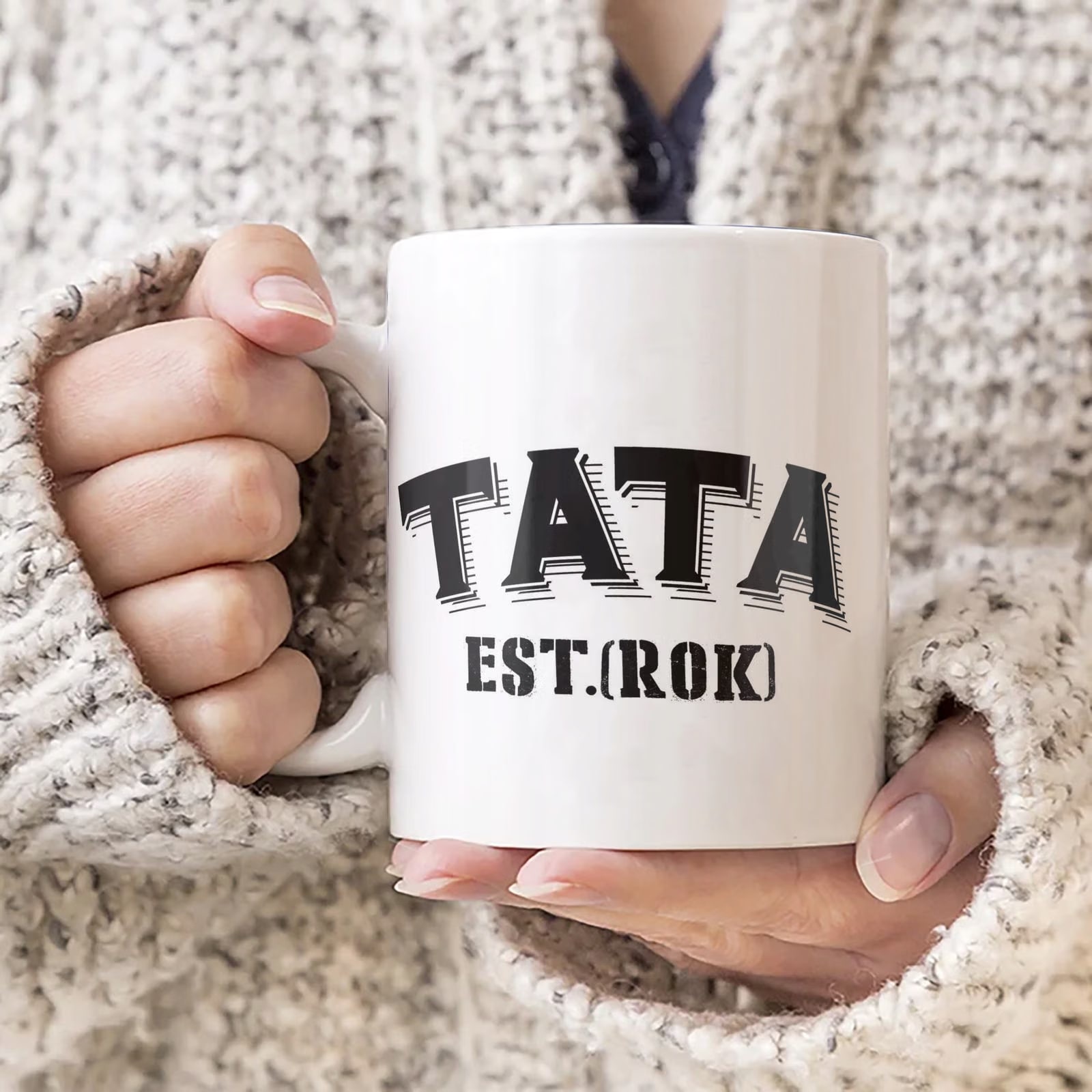 Kubek ceramiczny Personalizowany Dzień Ojca Tata Rok Prezent