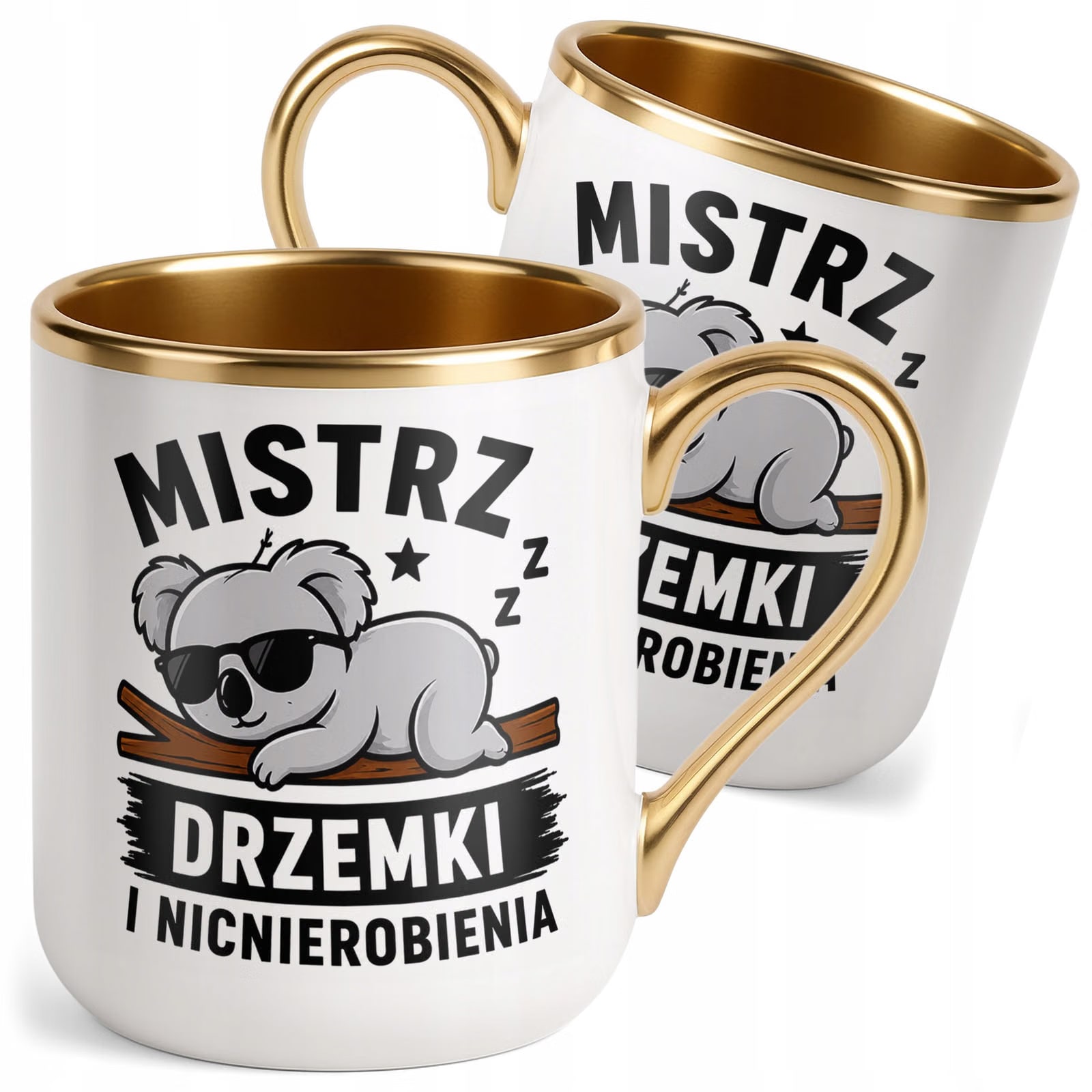 Kubek z nadrukiem Premium Złoty Dzień Chłopaka Mężczyzny Prezent