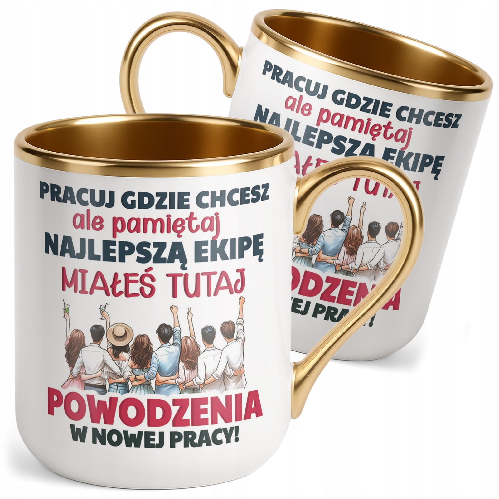 Kubek Premium Złoty Pożeganie Odejście z Pracy Prezent Upominek