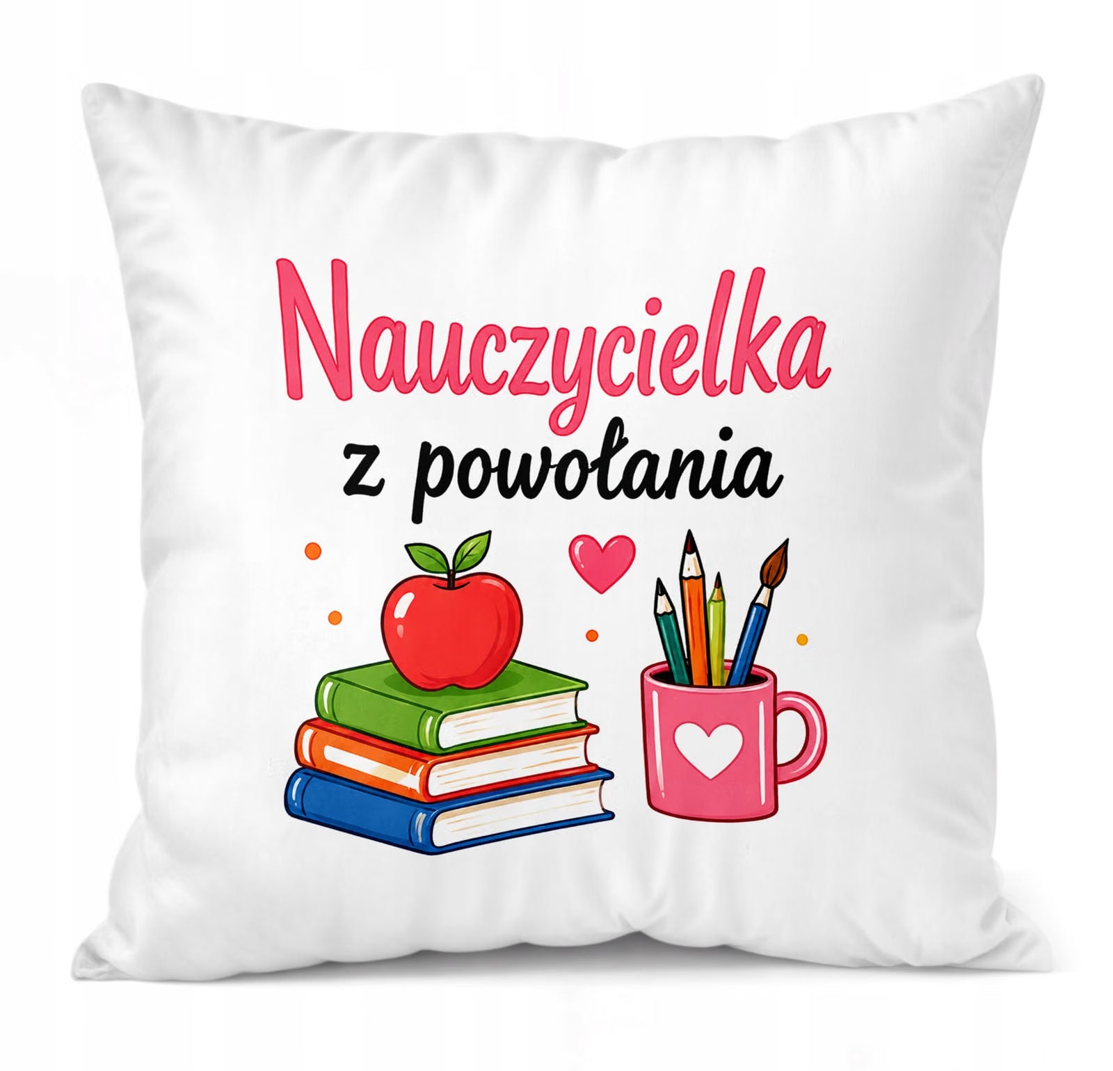 Poduszka Jasiek 38x38cm z Nadrukiem Dzień Nauczyciela Prezent Upominek