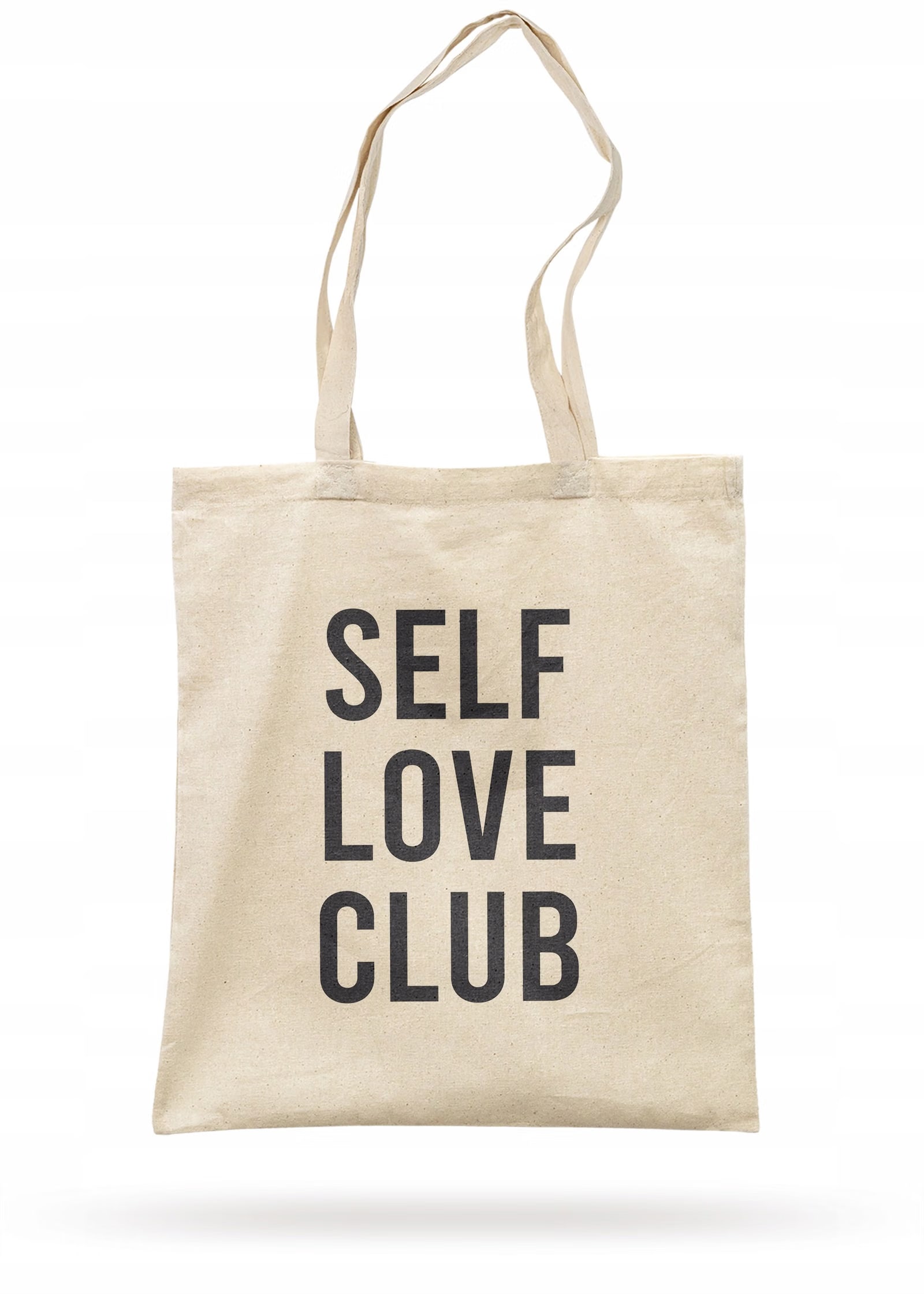 Torba bawełniana z dnem na zakupy Self Love Club Miłość Samoakceptacja
