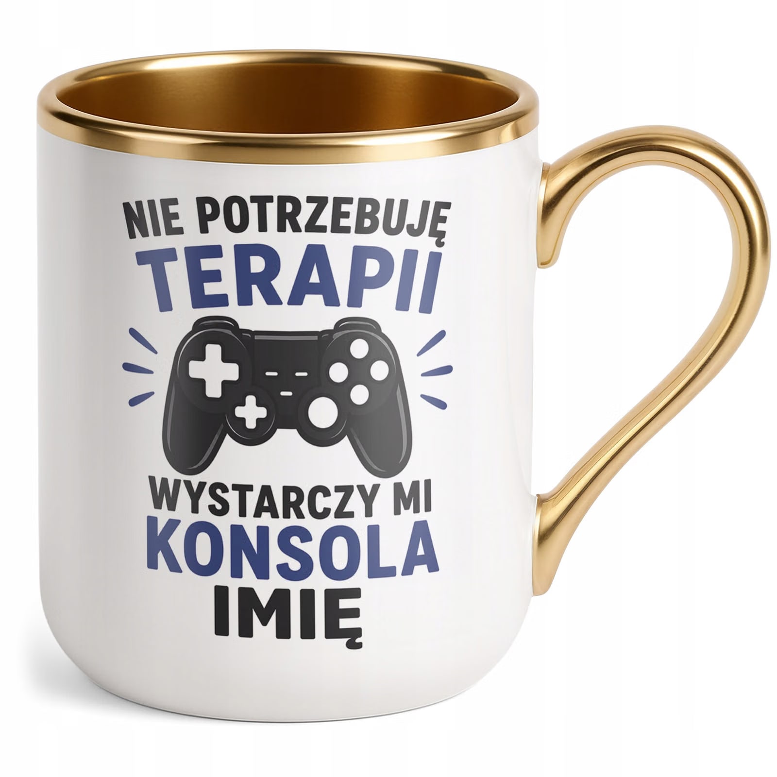 Kubek personalizowany z nadrukiem Premium Złoty Dzień Chłopaka
