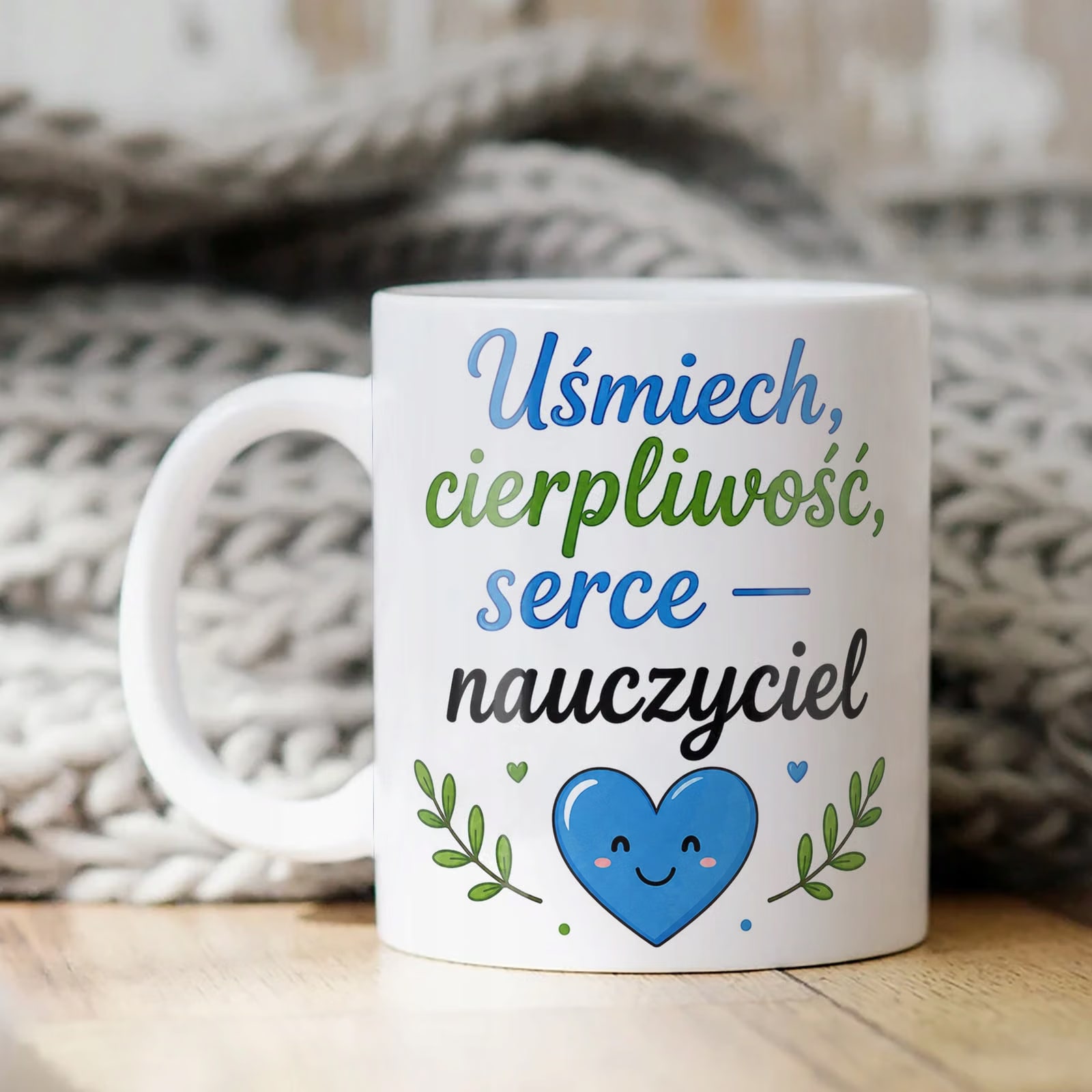 Kubek Dzień Nauczyciela Zakończenie Roku Dla Nauczyciela Prezent Upominek