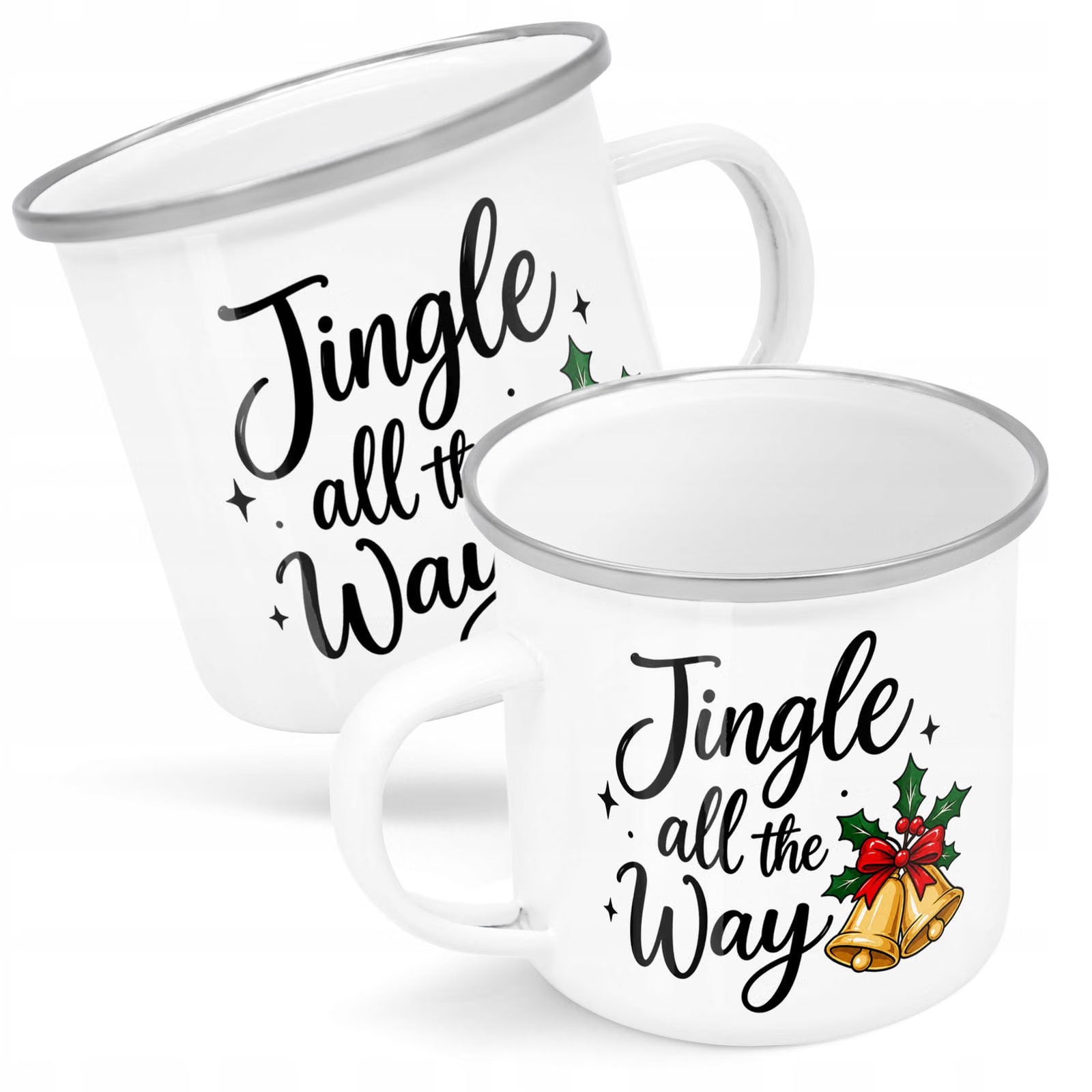 Kubek Emaliowany Boże Narodzenie Święta Jingle All The Way Prezent