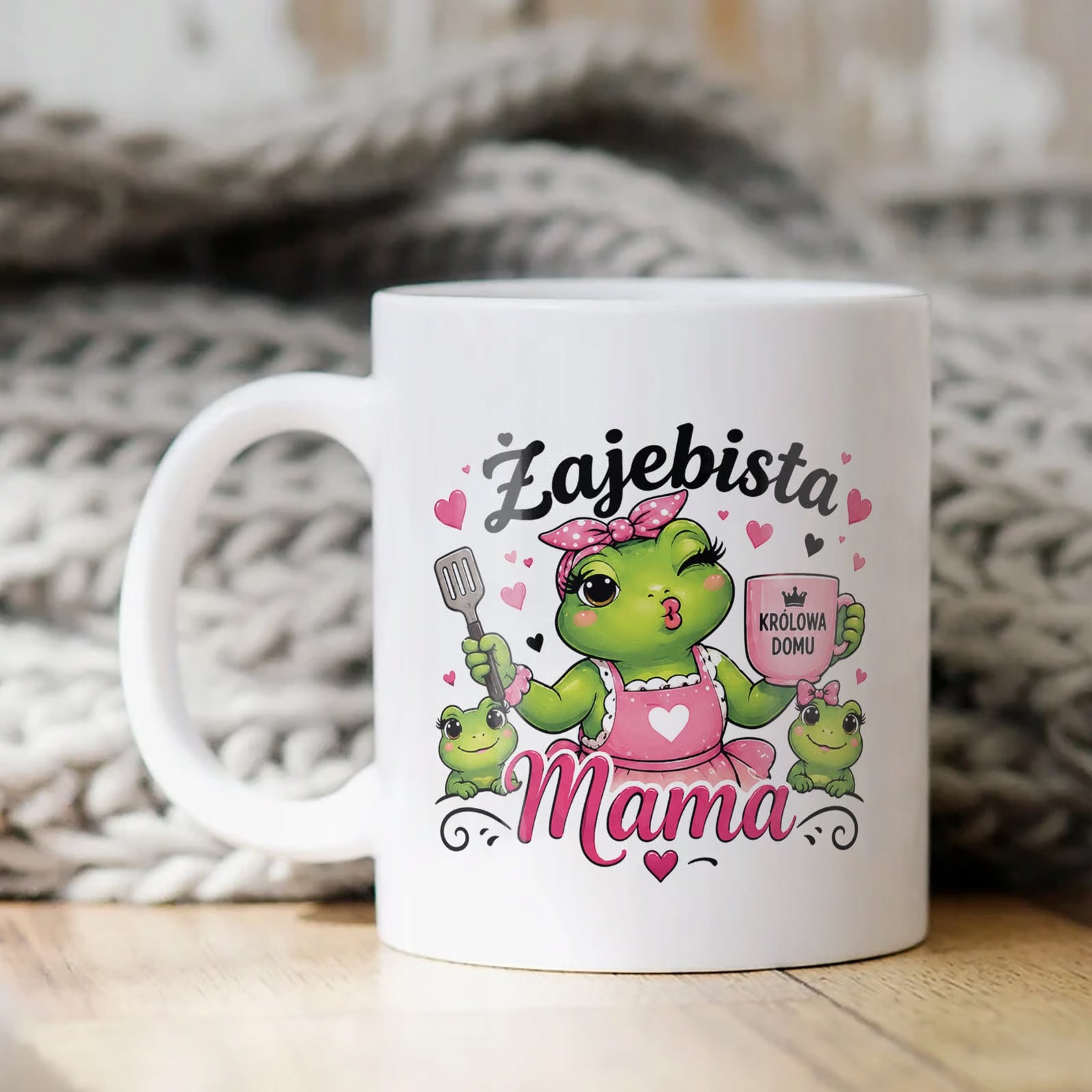 Kubek Dzień Matki prezent dla mamy uroczy upominek dla mamy z nadrukiem