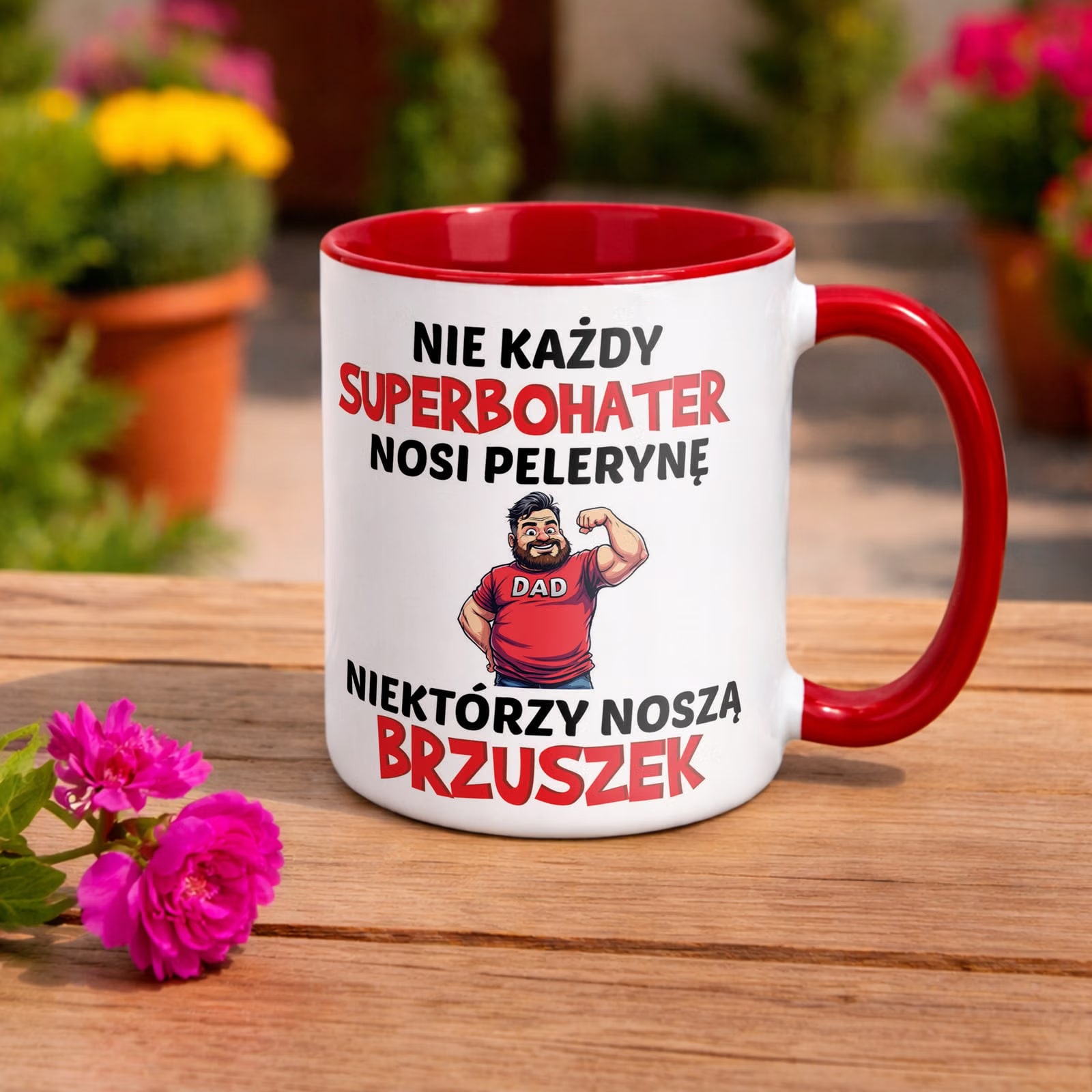 Kubek ceramiczny Dzień Ojca Dla Taty Nie Każdy Bohater Prezent