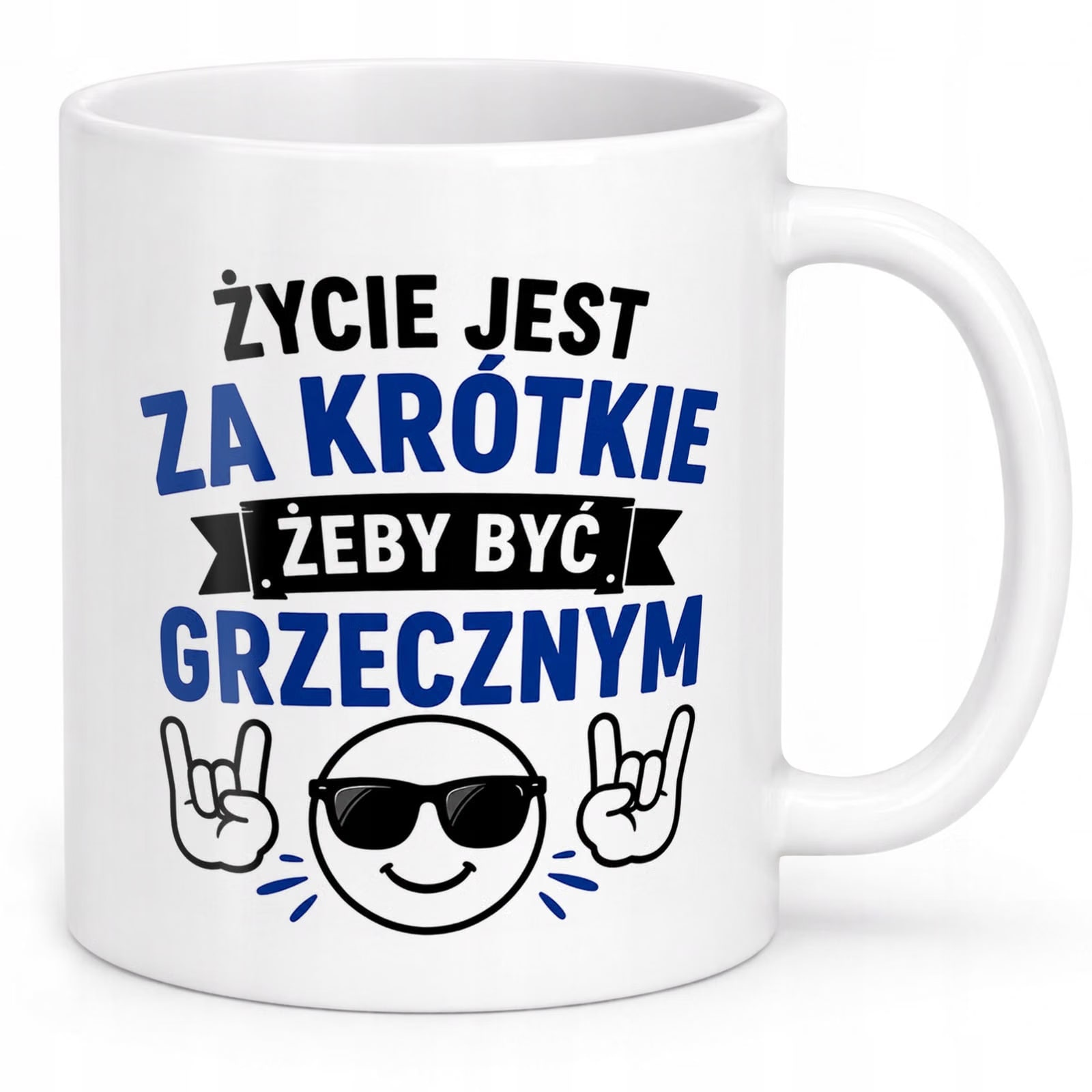 Biały Kubek z nadrukiem Dzień Chłopaka Dla Mężczyzny Upominek Prezent