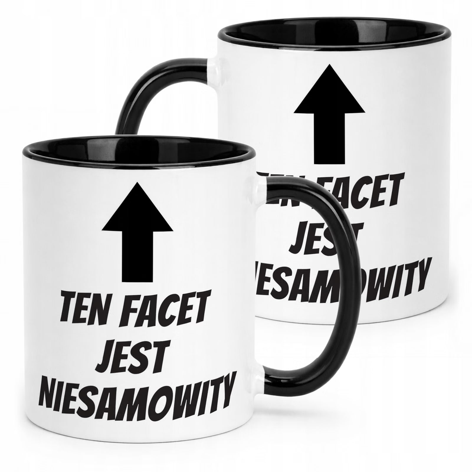 Kubek Czarny Ten Facet Jest Niesamowity Dla Mężczyzny Prezent