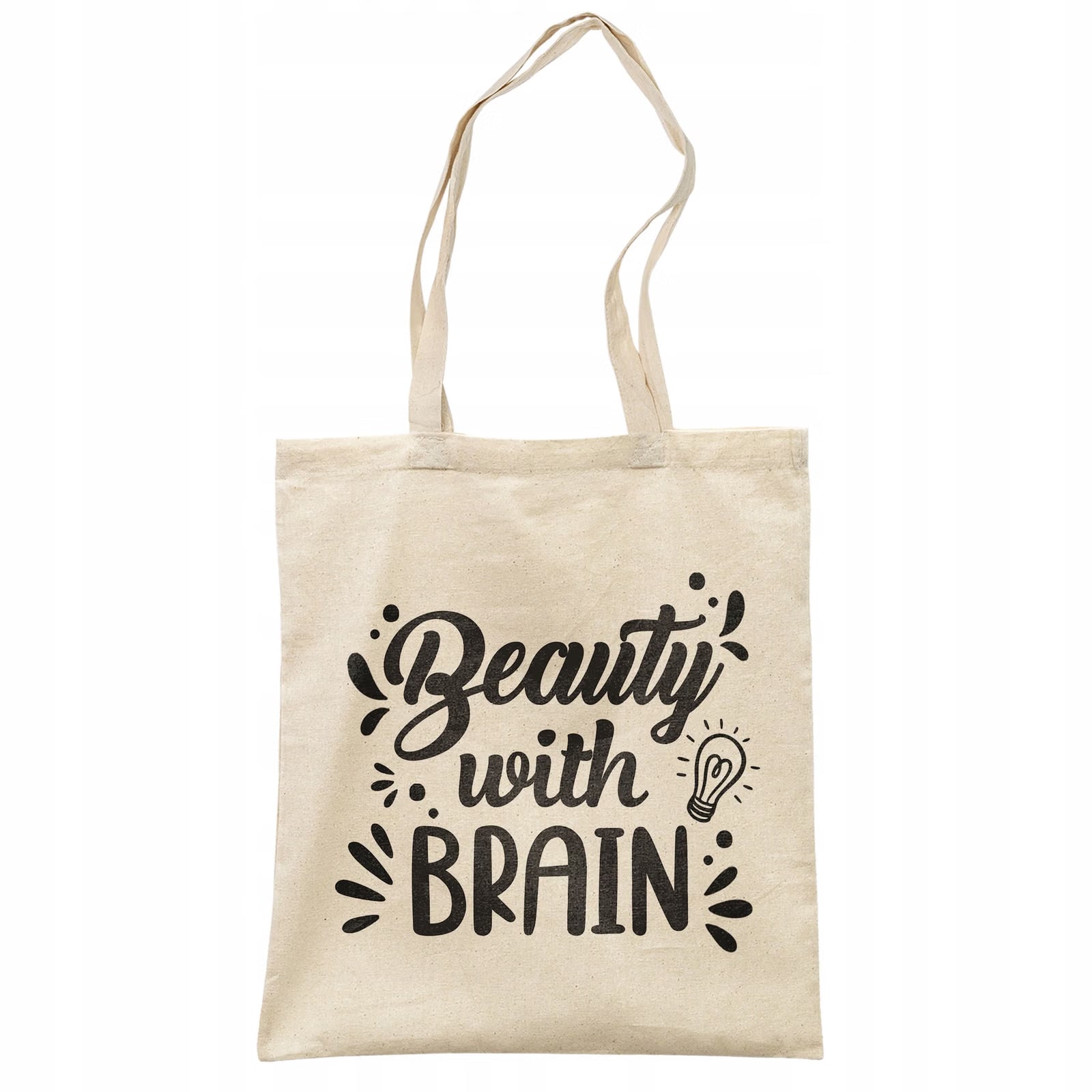 Torba bawełniana na zakupy prezent na Dzień Kobiet Beauty With Brain