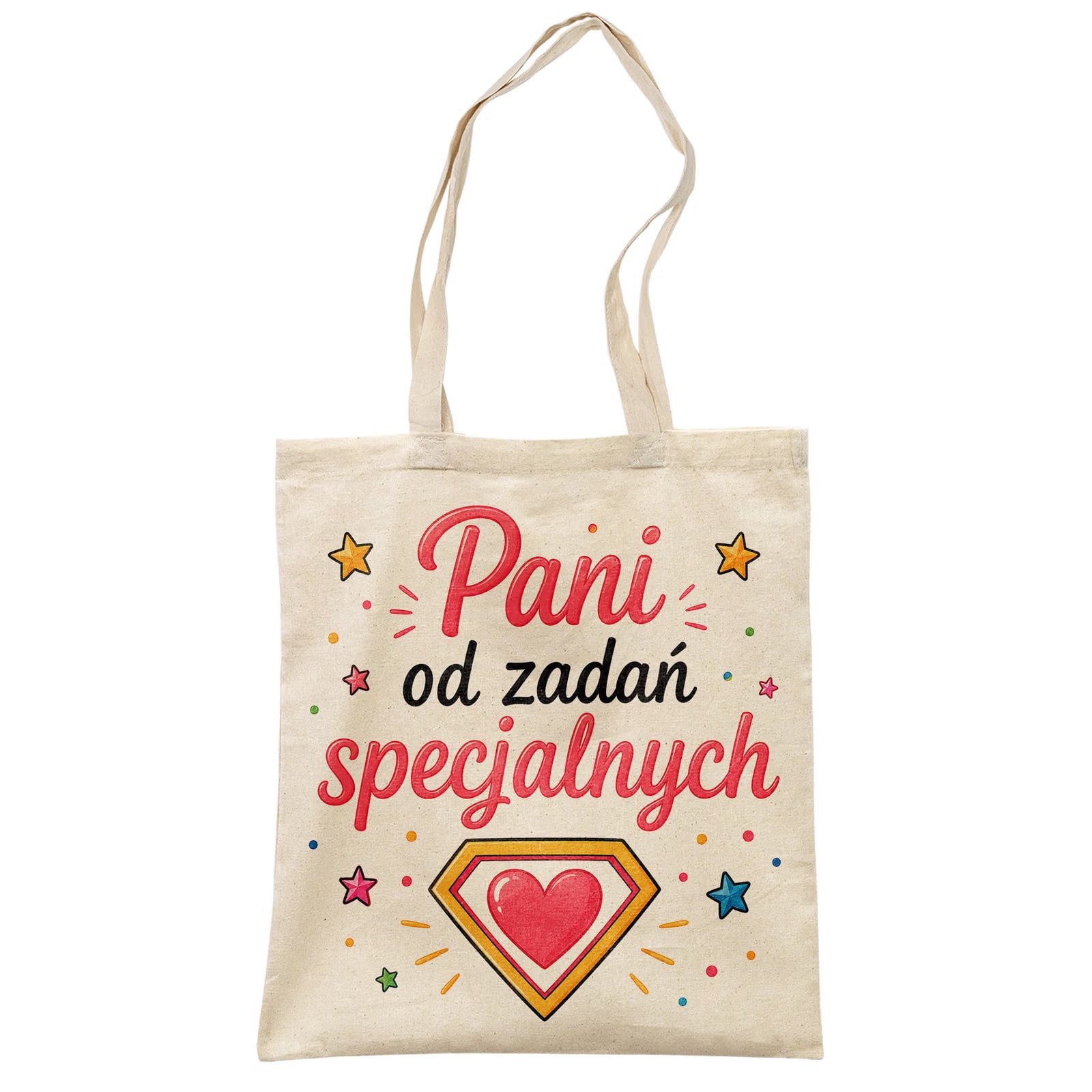 Torba shopper bawełniana Dzień Nauczyciela na zakupy z nadrukiem prezent