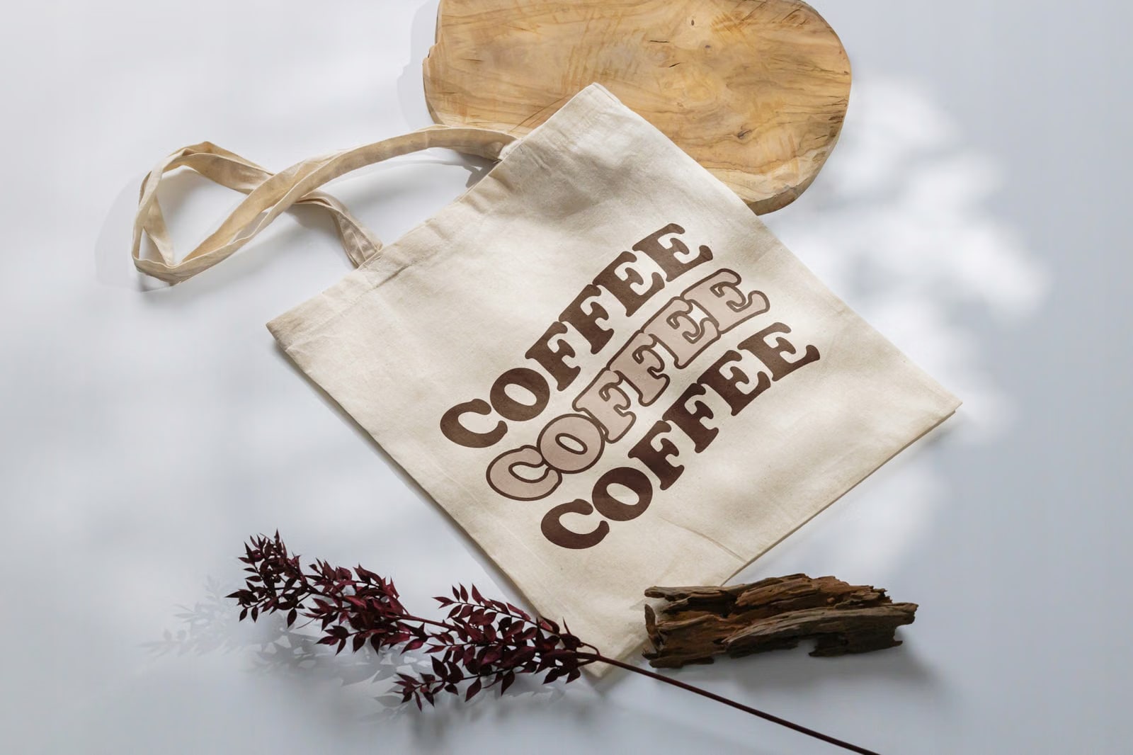 Torba bawełniana materiałowa na zakupy COFFEE Kawa Dla Miłośników Kawy