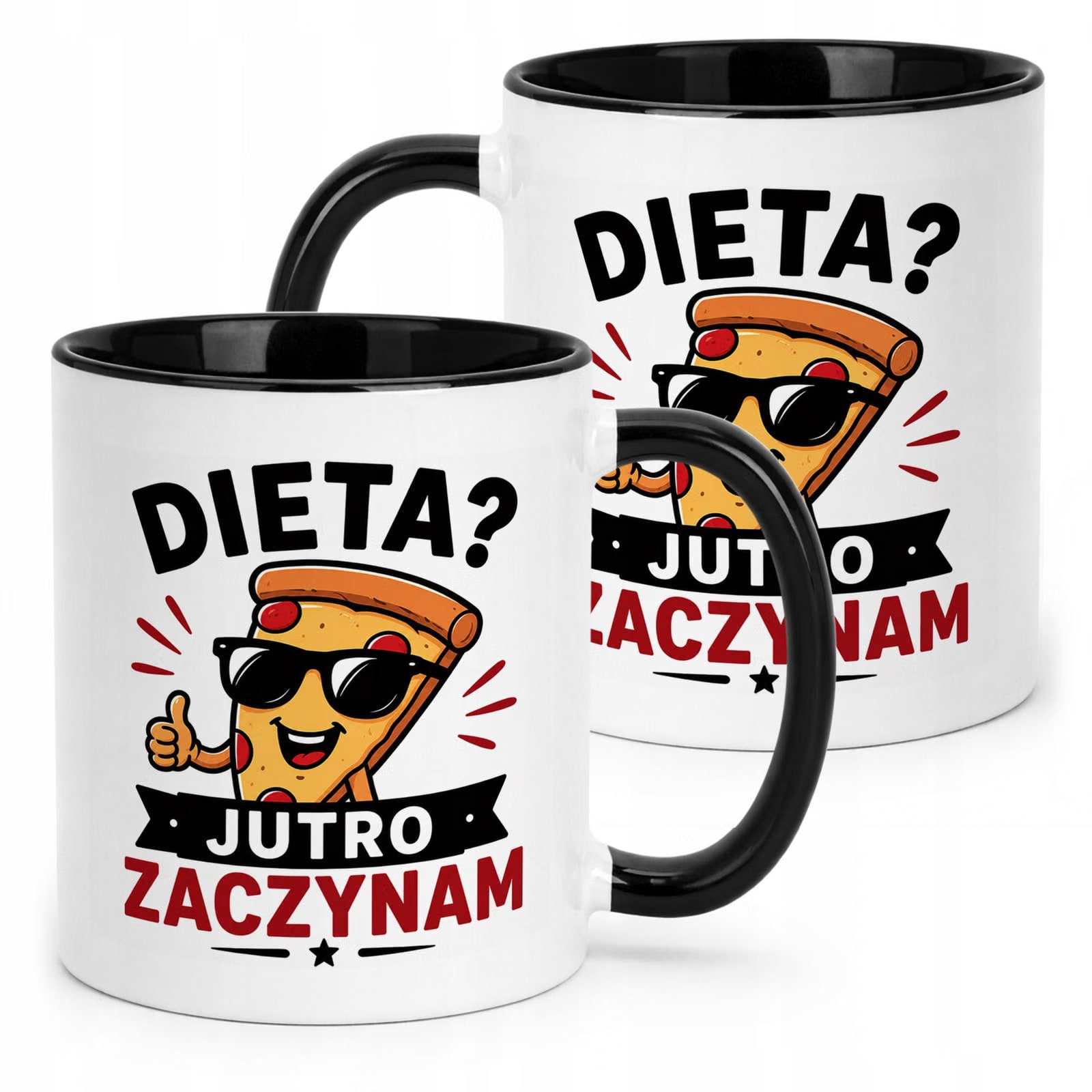 Czarny Kubek z nadrukiem Dzień Chłopaka Dla Mężczyzny Upominek Prezent