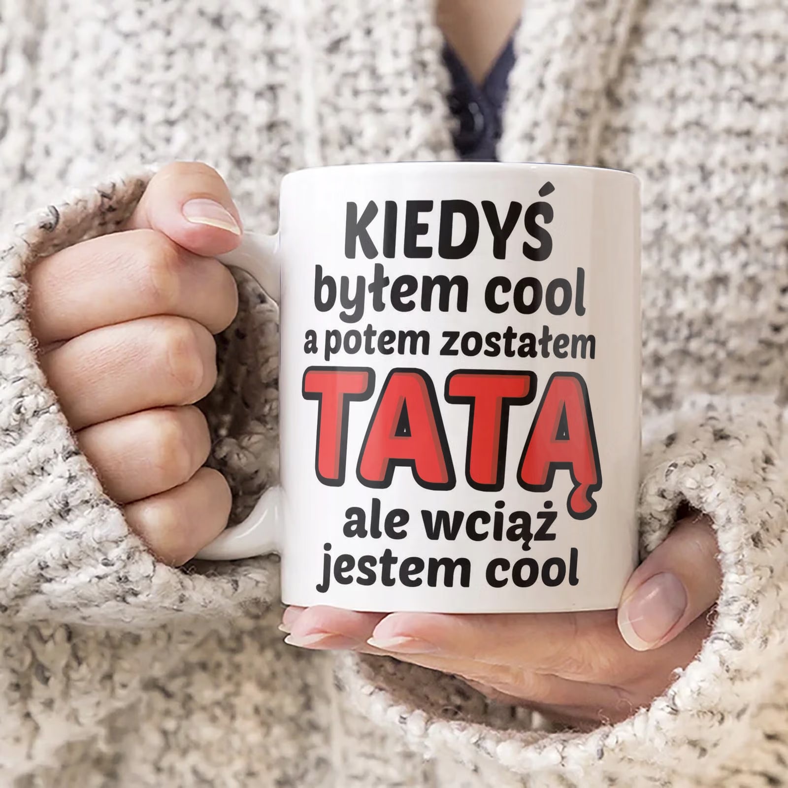 Kubek ceramiczny Dzień Ojca Dla Taty Kiedyś Byłem Cool Prezent