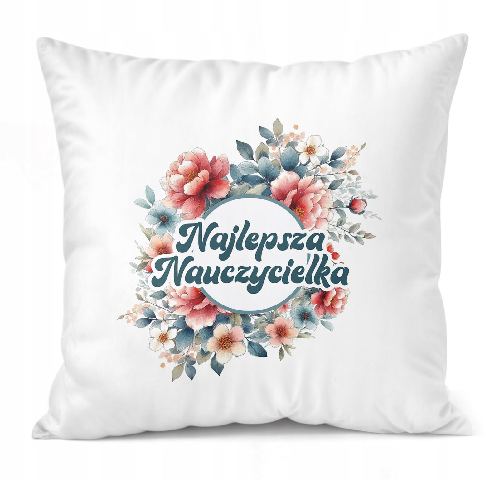Poduszka Jasiek 38x38cm z Nadrukiem Dzień Nauczyciela Prezent Upominek