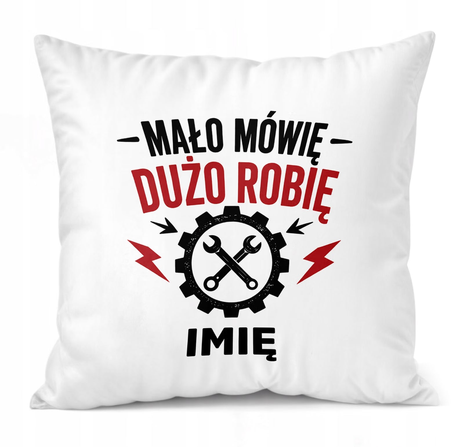 Poduszka Jasiek Personalizowana z nadrukiem Dzień Chłopaka 38x38cm Prezent