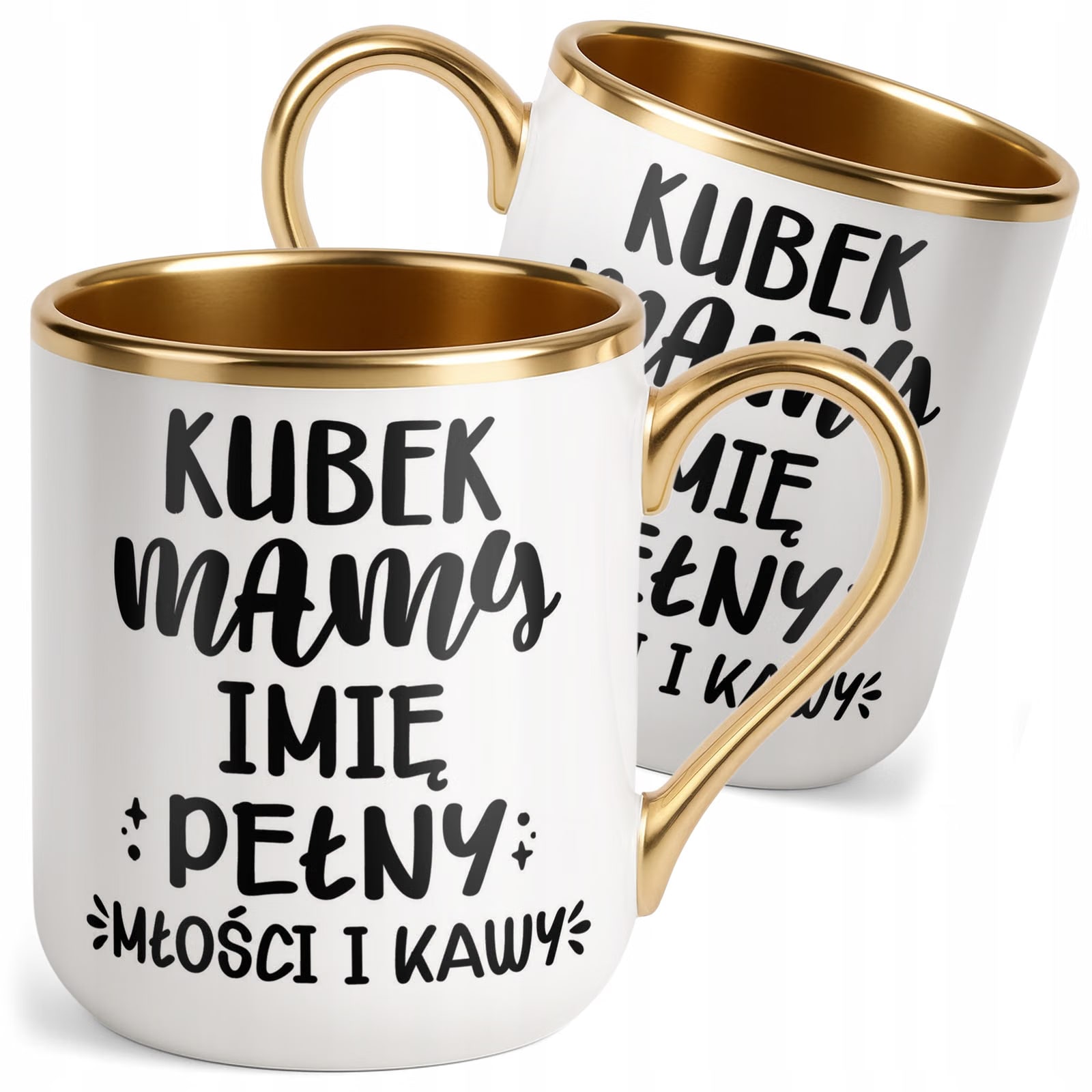 Kubek Premium Złoty Personalizowany Dzień Matki Dla Mamy Prezent Upominek