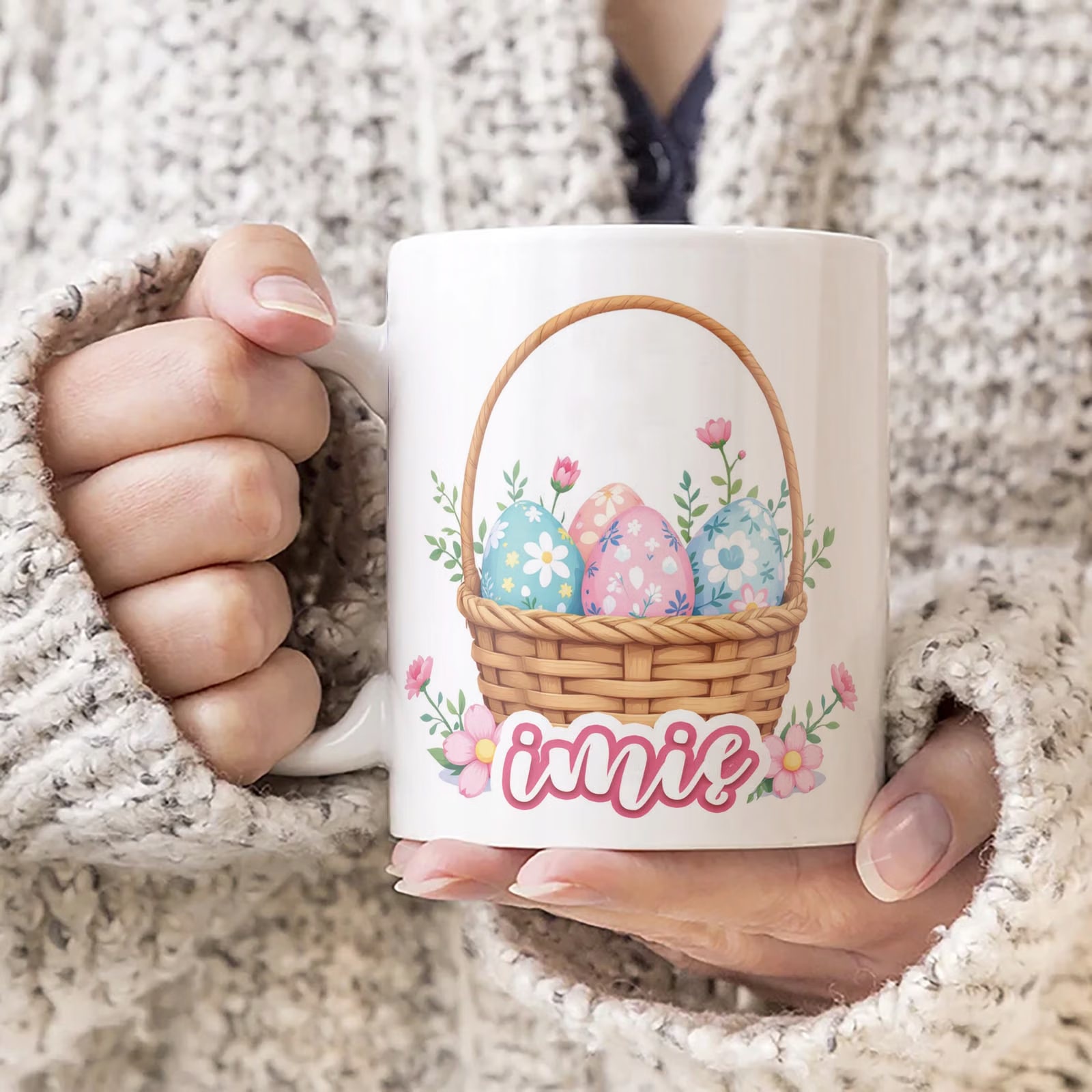 Kubek ceramiczny Wielkanocny Personalizowany Z okazji Świąt Wielkanocnych