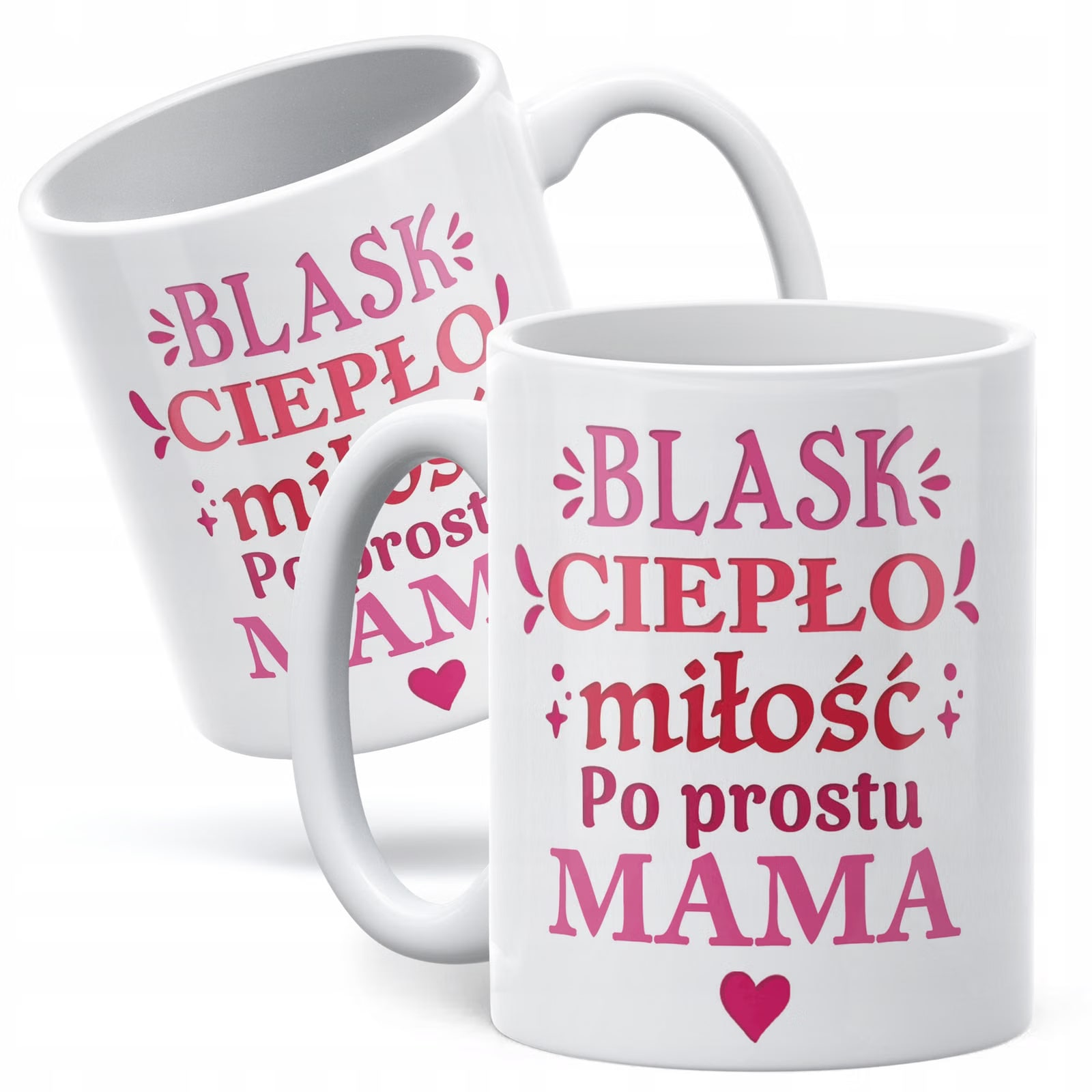 Kubek ceramiczny Dzień Matki Dla Mamy Prezent Blask Ciepło Miłość