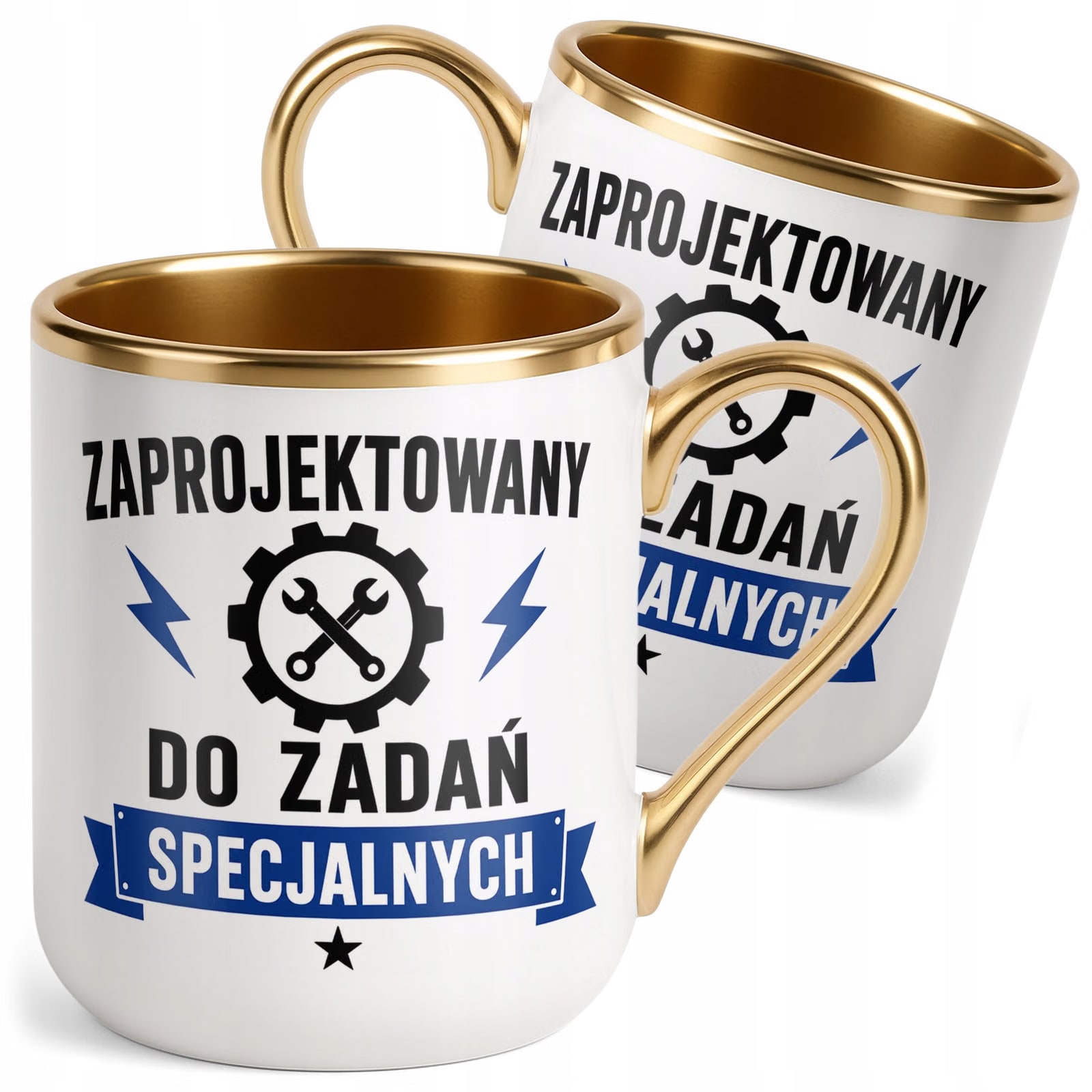 Kubek z nadrukiem Premium Złoty Dzień Chłopaka Mężczyzny Prezent