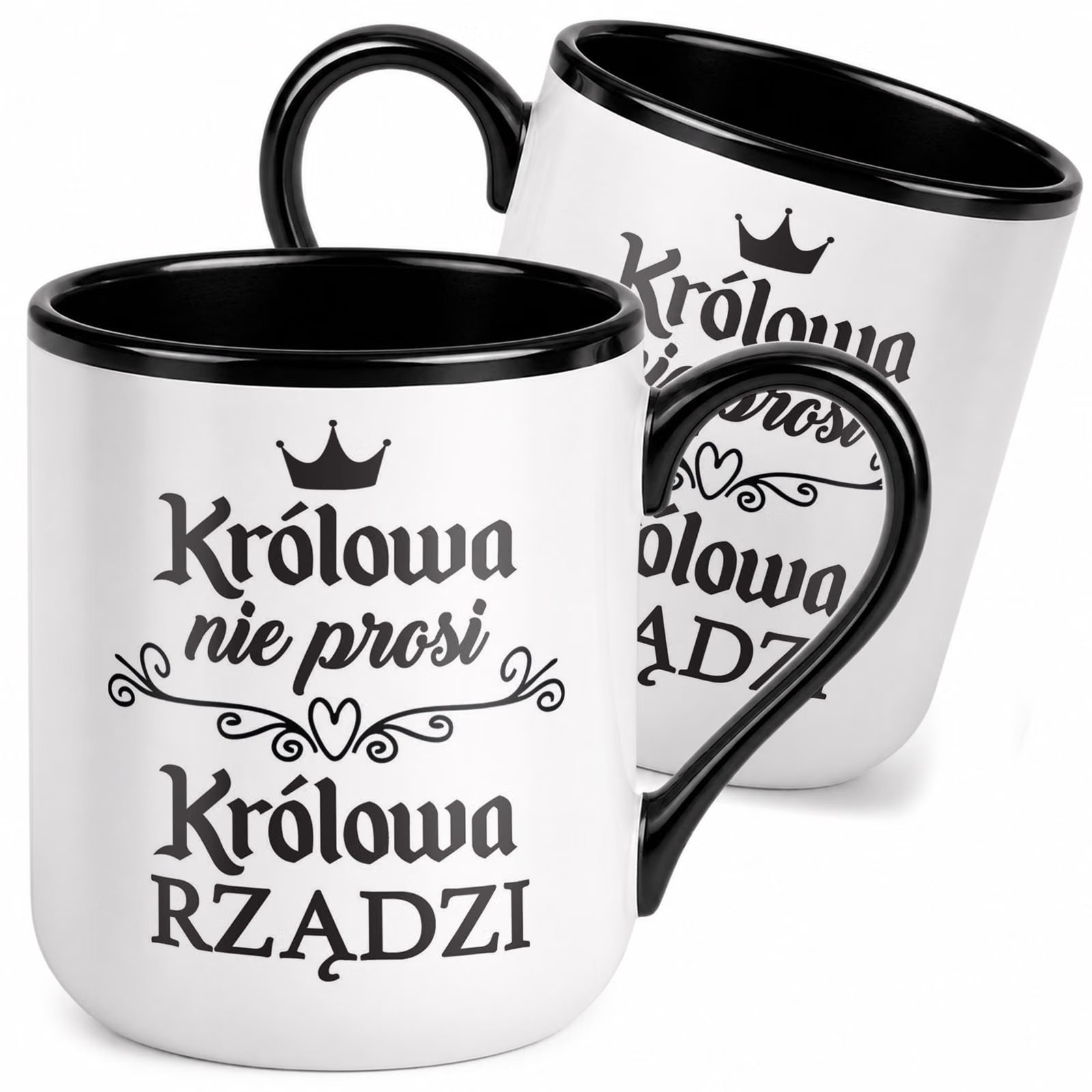 Kubek z nadrukiem Premium Czarny Dzień Kobiet Dla Kobiety Upominek Prezent