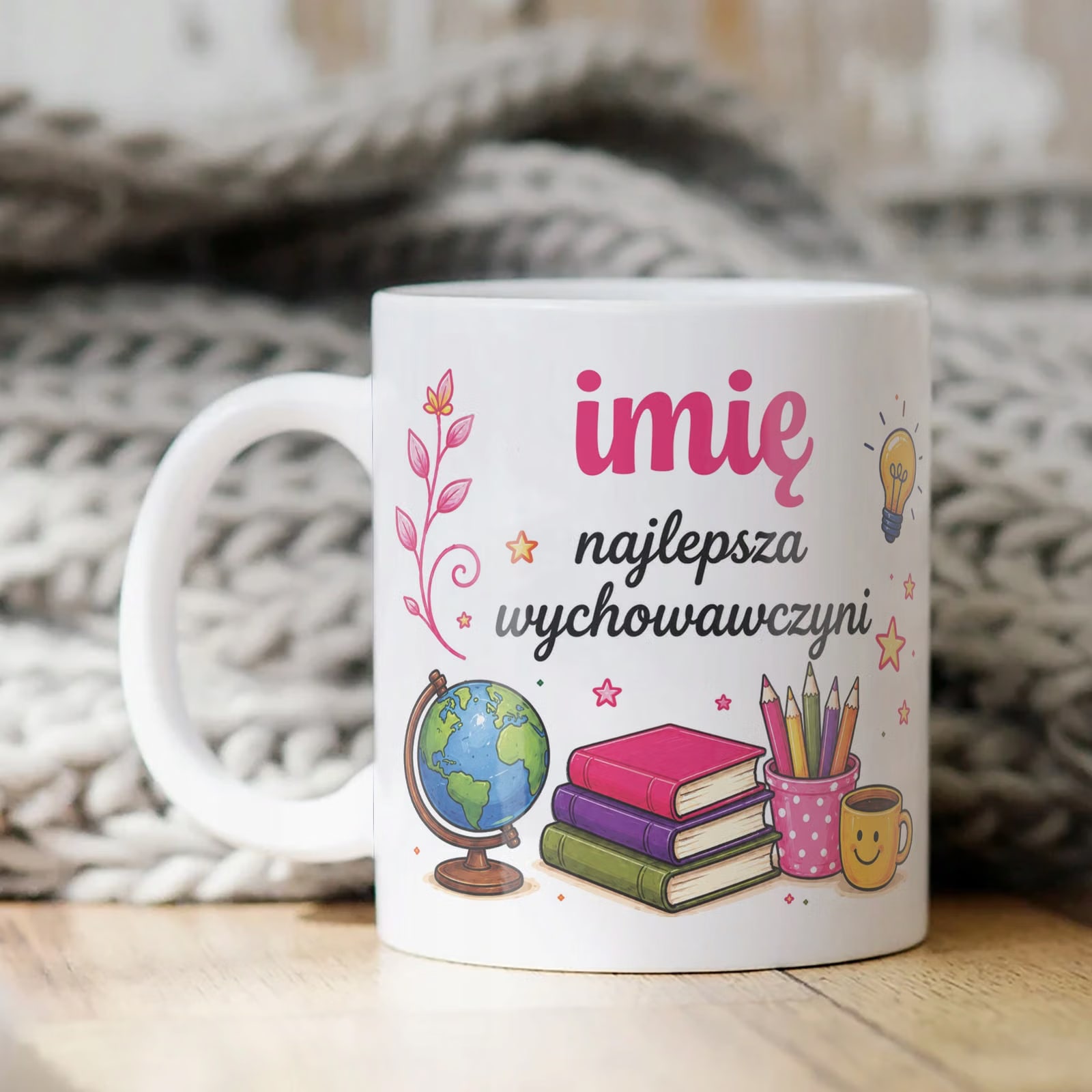 Kubek z Imieniem Dzień Nauczyciela Zakończenie Roku Dla Wychowawczyni