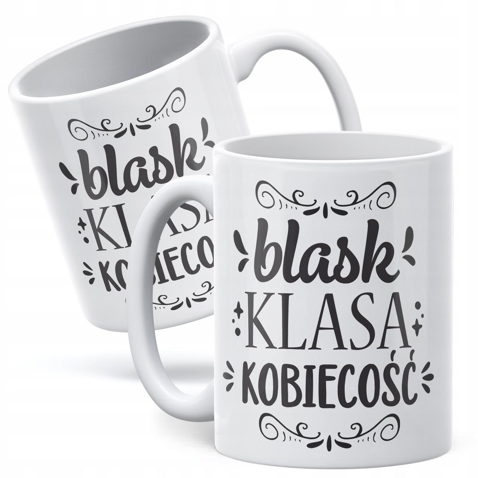 Kubek ceramiczny Dzień Kobiet Blask Klasa Kobiecość Prezent Dla Kobiety