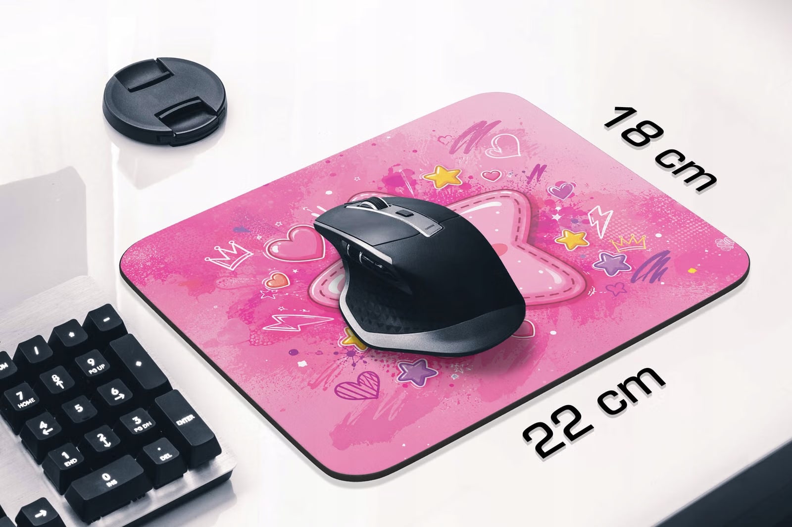 Podkładka pod mysz z nadrukiem Kawaii Gwiazdka dla graczy