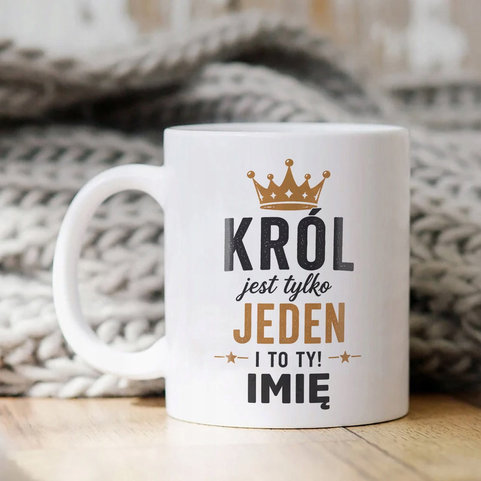 Biały Kubek personalizowany z nadrukiem Dzień Chłopaka Dla Mężczyzny