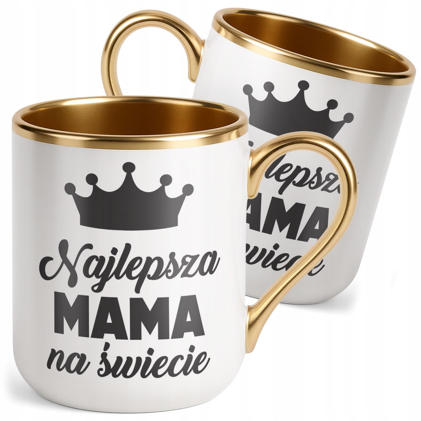 Kubek Premium Złoty Dzień Matki Dla Mamy Prezent Najlepsza Mama na Świecie