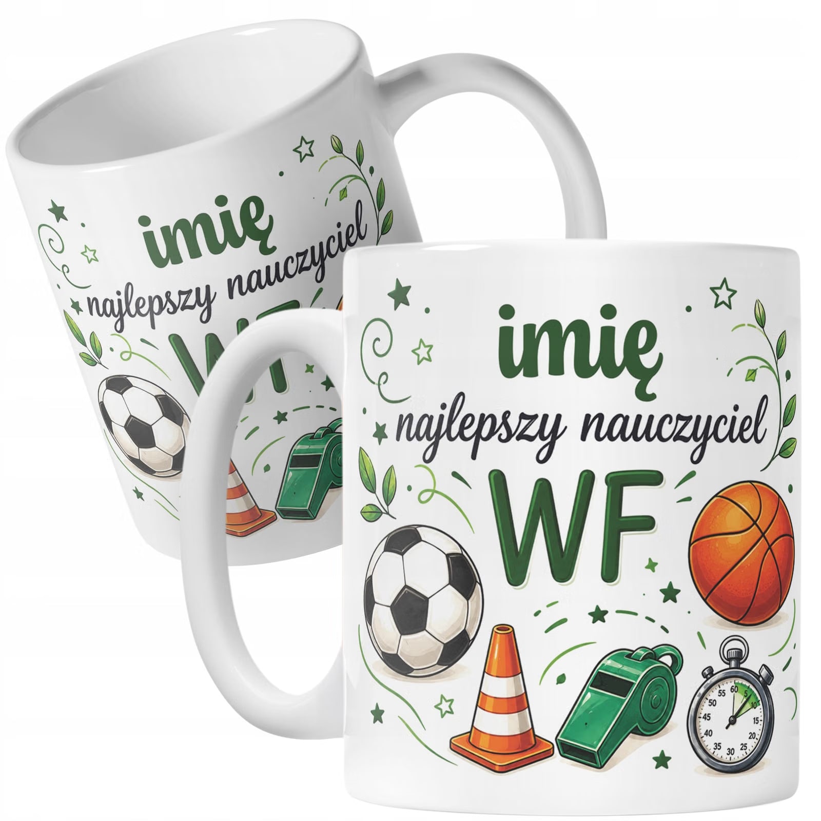 Kubek z Imieniem Dzień Nauczyciela Zakończenie Roku WF Prezent