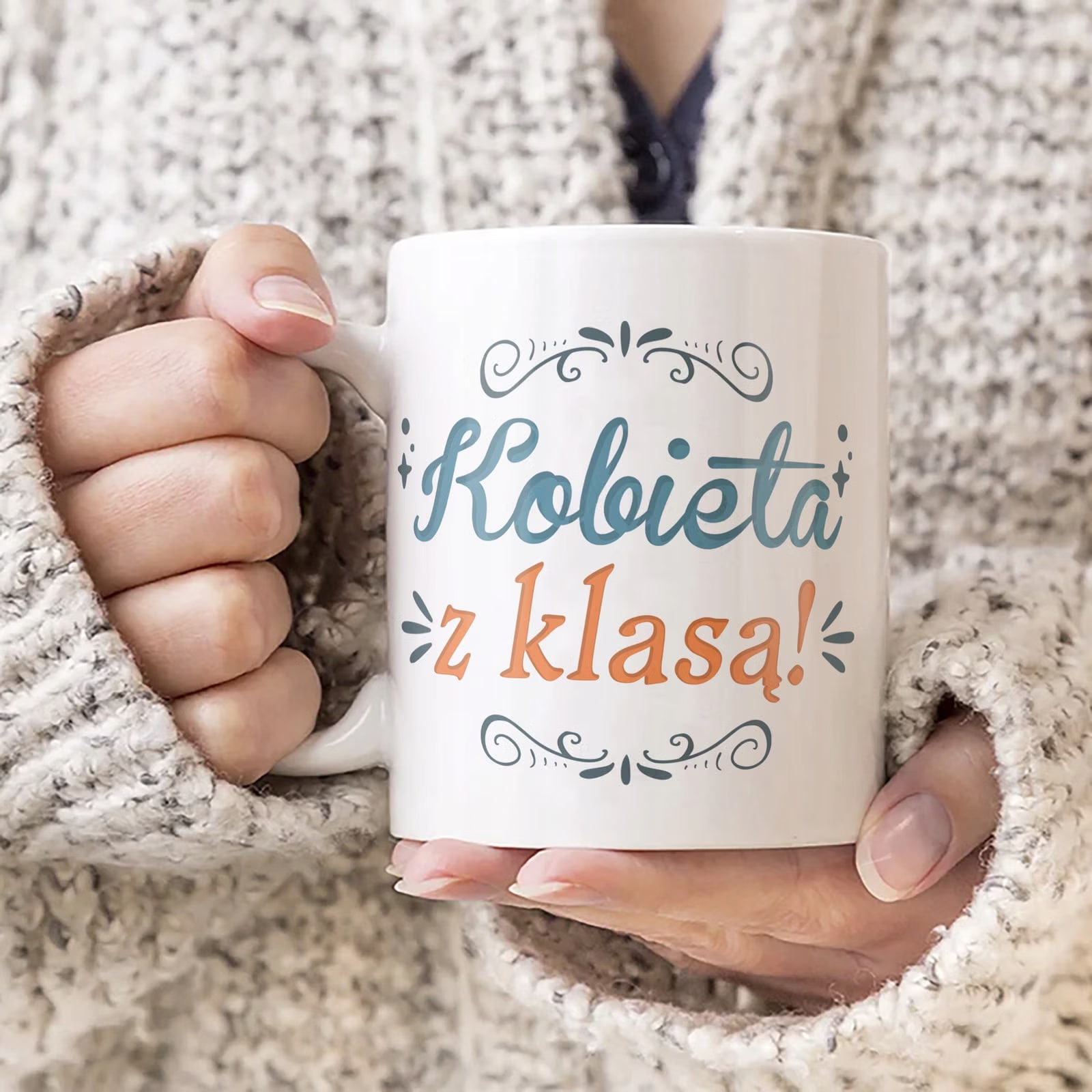 Kubek ceramiczny Dzień Kobiet Kobieta z Klasą Prezent Upominek Dla Kobiety
