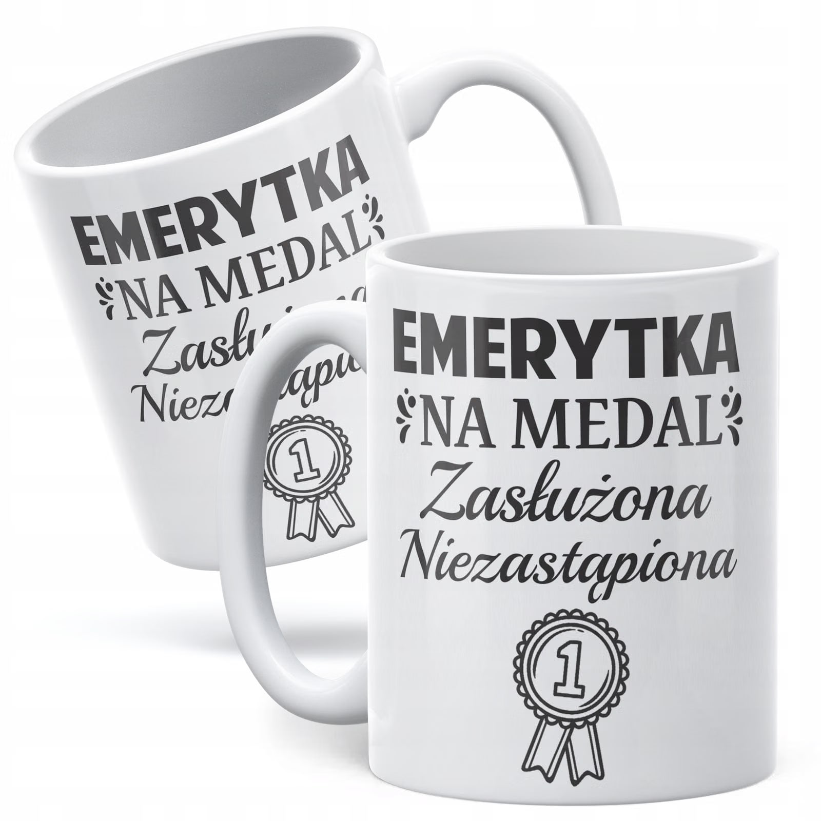 Kubek ceramiczny z okazji Emerytury Dla Emerytki Prezent Upominek