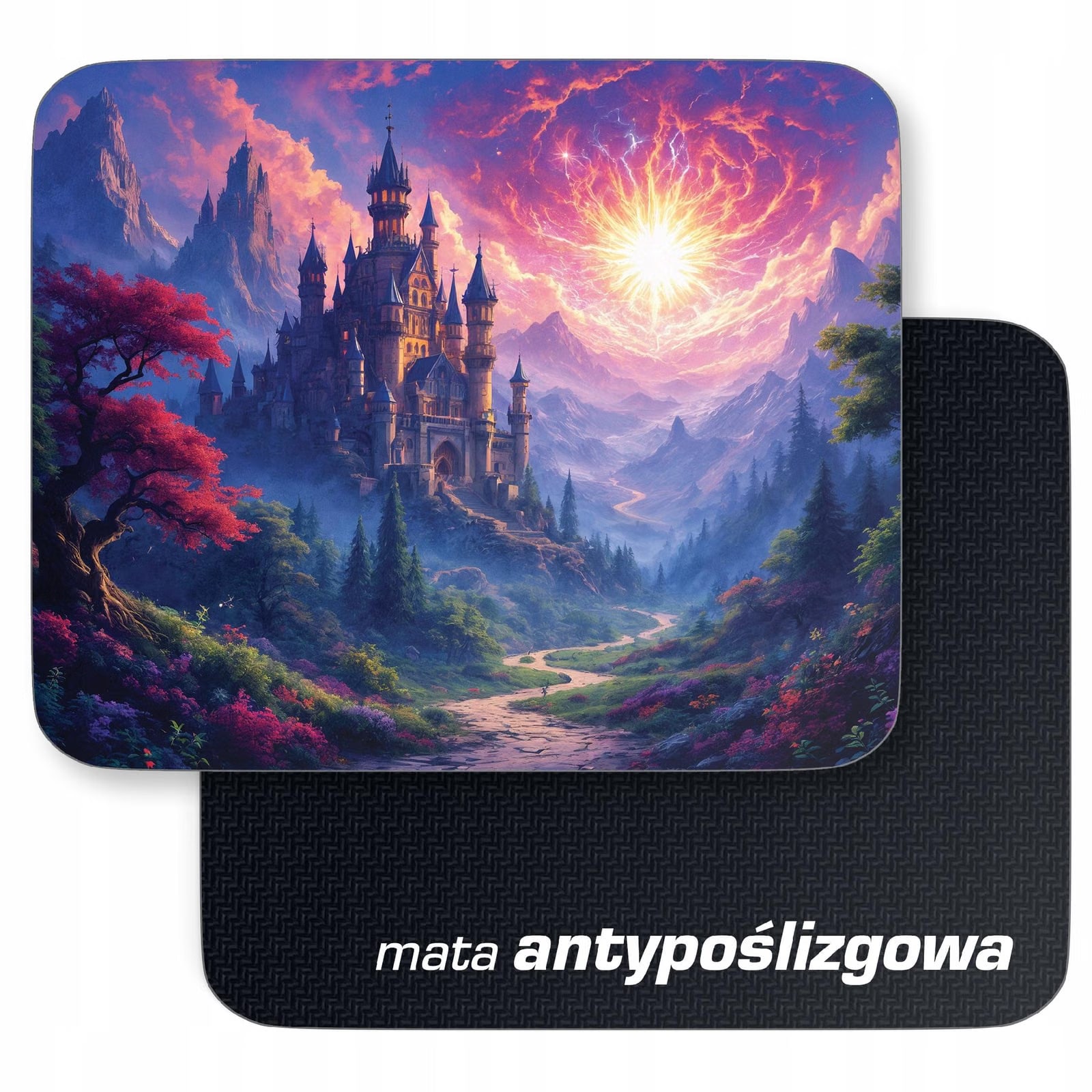 Podkładka pod mysz 22×18 cm Zamek Las Fantasy