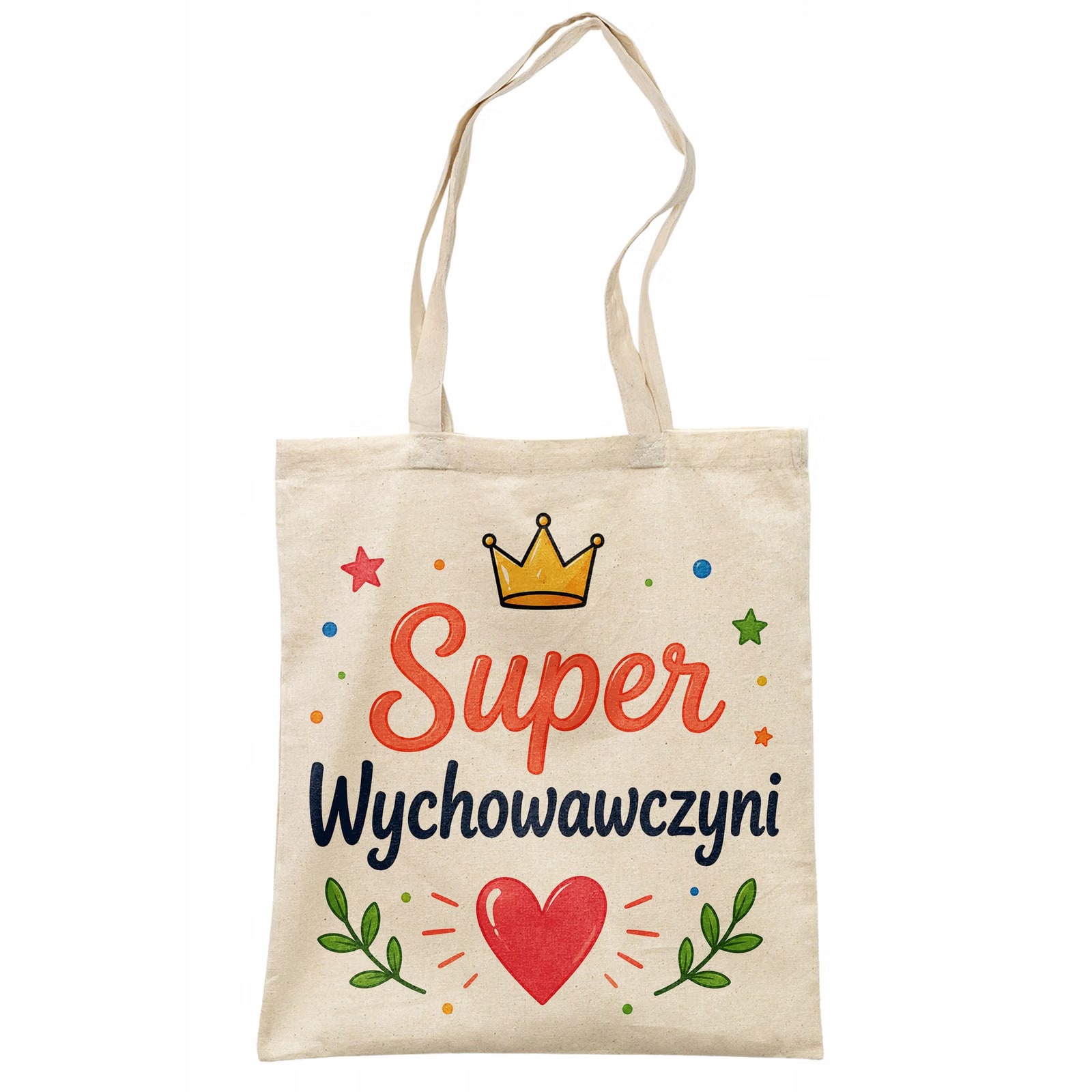 Torba shopper bawełniana Dzień Nauczyciela na zakupy z nadrukiem prezent
