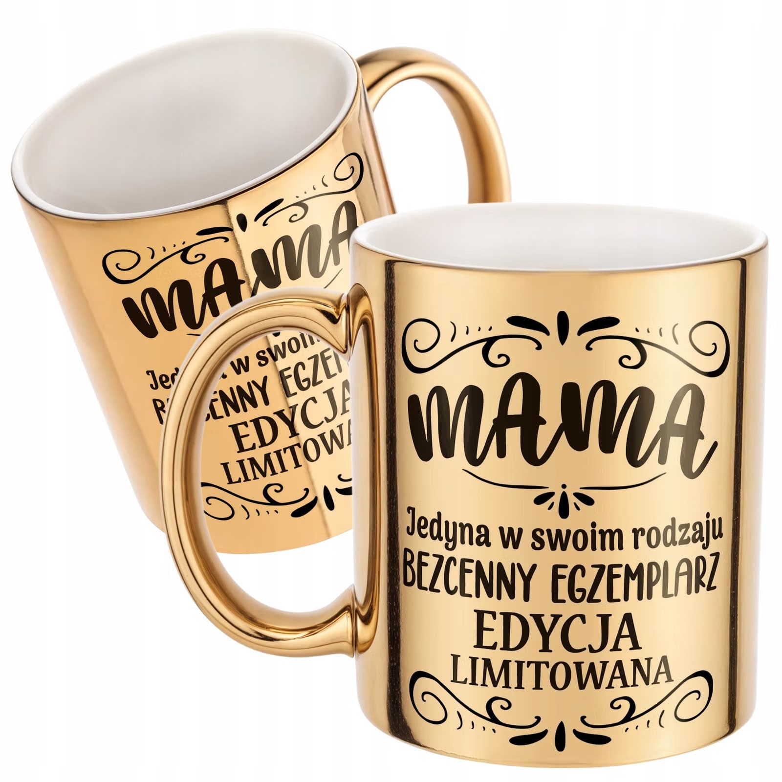 Złoty Kubek ceramiczny Dzień Matki Dla Mamy Mama Edycja Limitowana