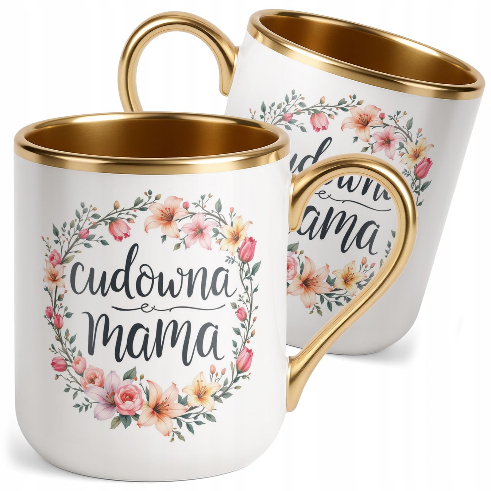Kubek Premium Złoty Dzień Matki Dla Mamy Prezent Upominek Cudowna Mama