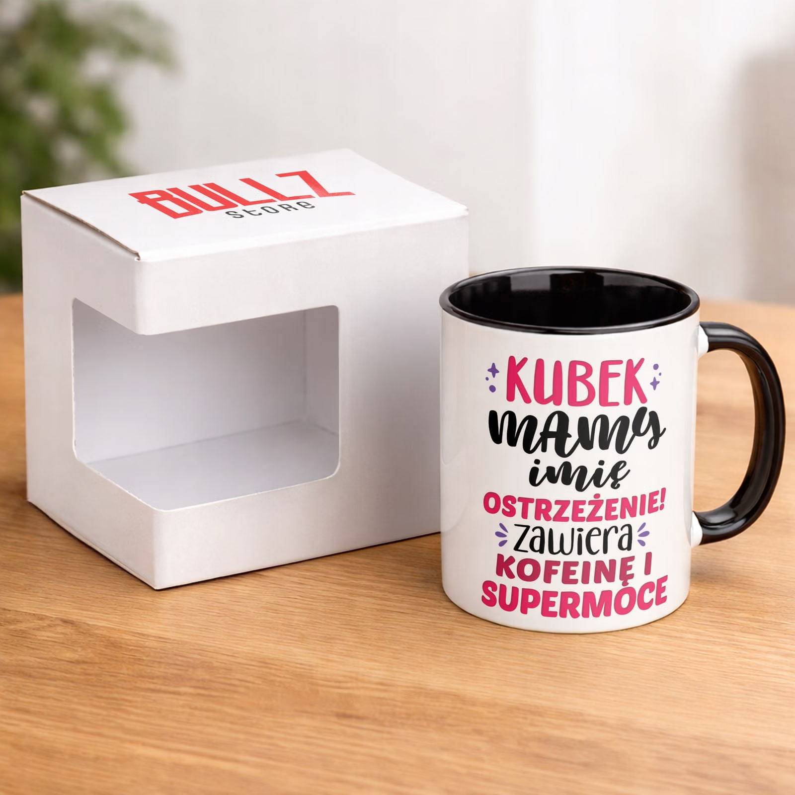 Kubek Czarny Personalizowany Dzień Matki Dla Mamy Prezent Upominek