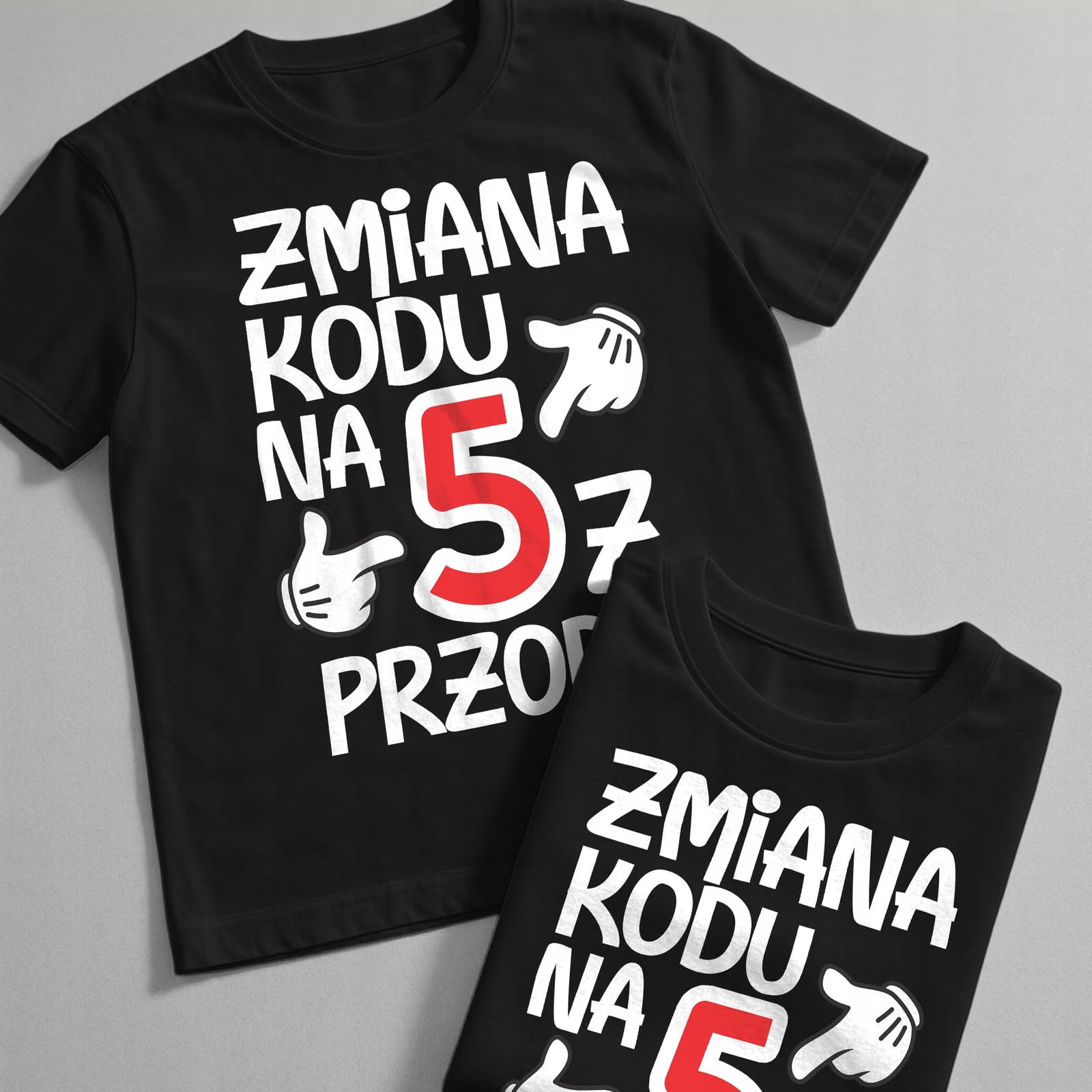 Koszulka czarna męska Zmiana Kodu 50 Urodziny Prezent