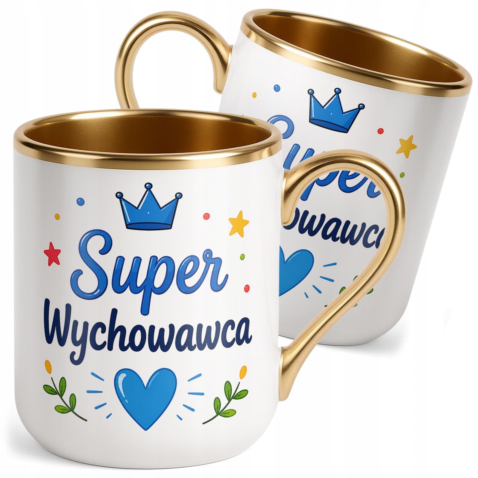 Kubek Premium Złoty Dzień Nauczyciela Dla Wychowawcy Prezent Upominek