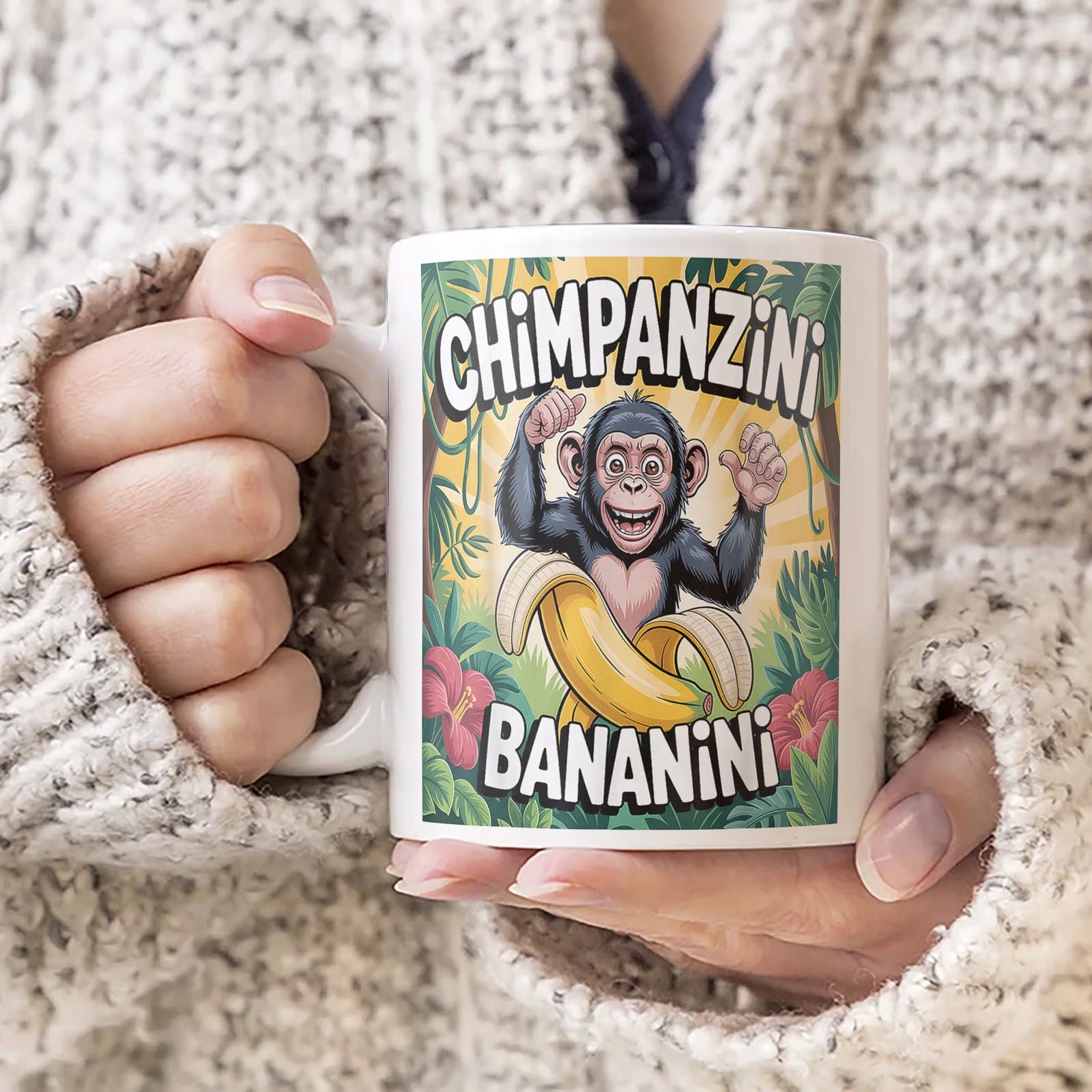 Kubek ceramiczny Chimpanzini Bananini viral tiktok brainrot
