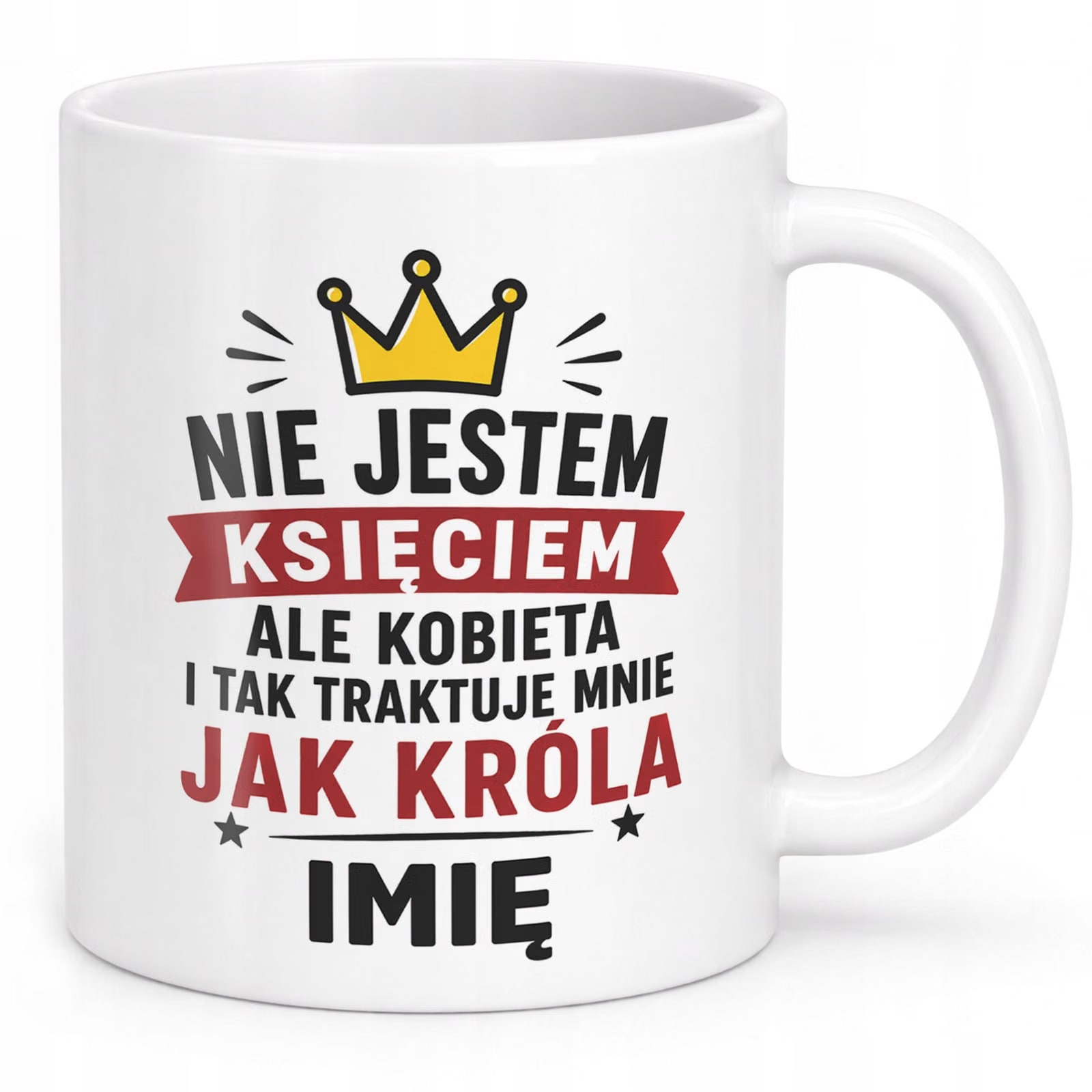 Biały Kubek personalizowany z nadrukiem Dzień Chłopaka Dla Mężczyzny