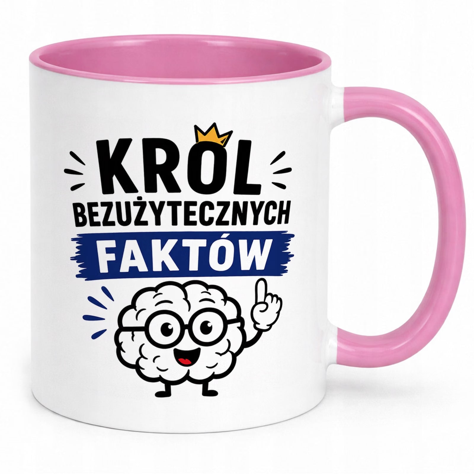 Różowy Kubek z nadrukiem Dzień Chłopaka Mężczyzny Upominek Prezent