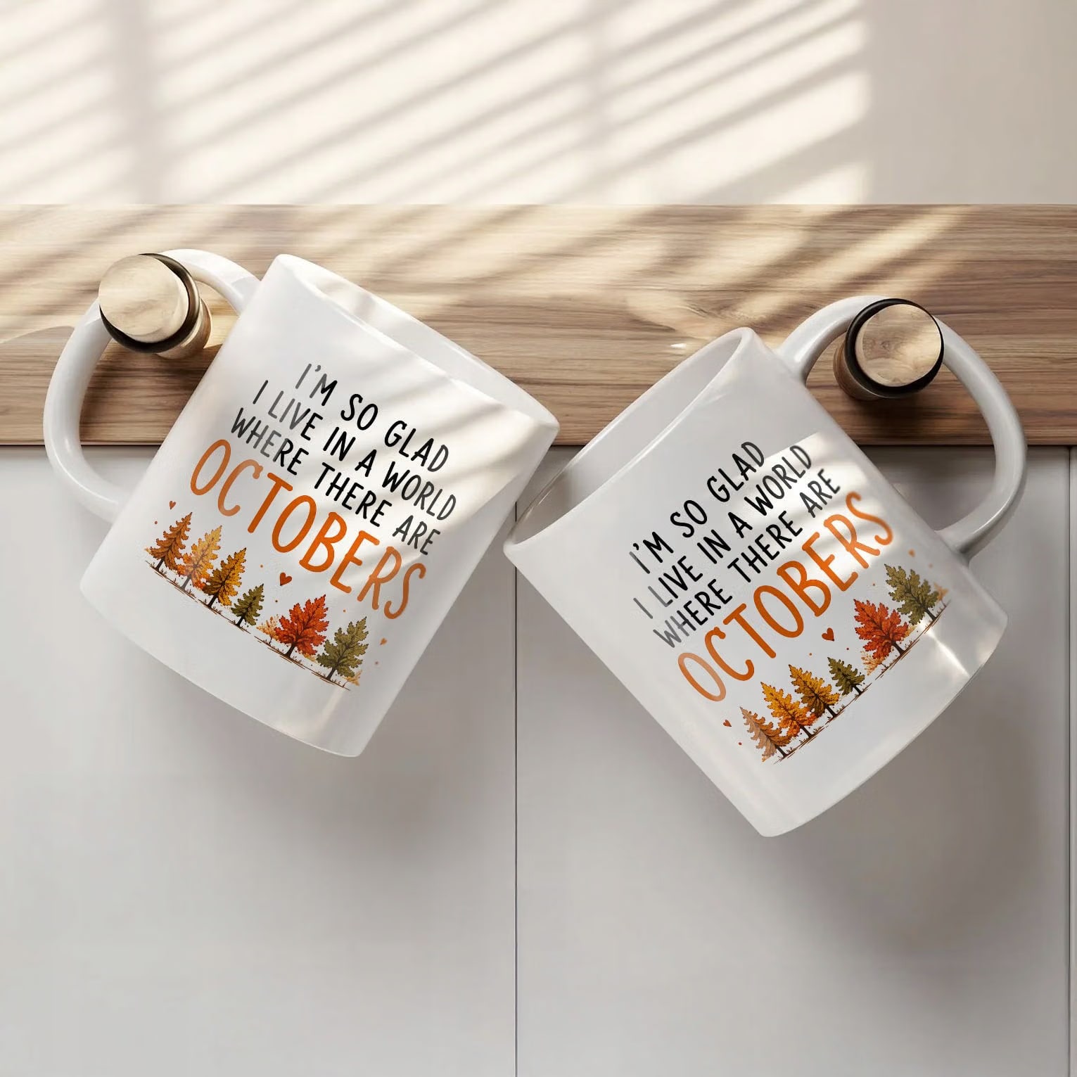 Zestaw Kubek Biały Poduszka Jesień Jesienny Z Nadrukiem Prezent Upominek