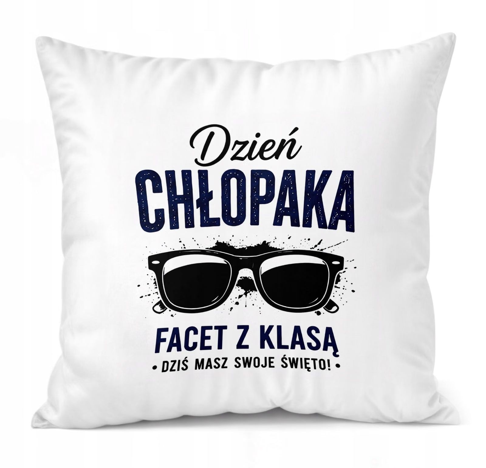Poduszka Jasiek z nadrukiem Dzień Chłopaka 38x38cm Prezent Upominek