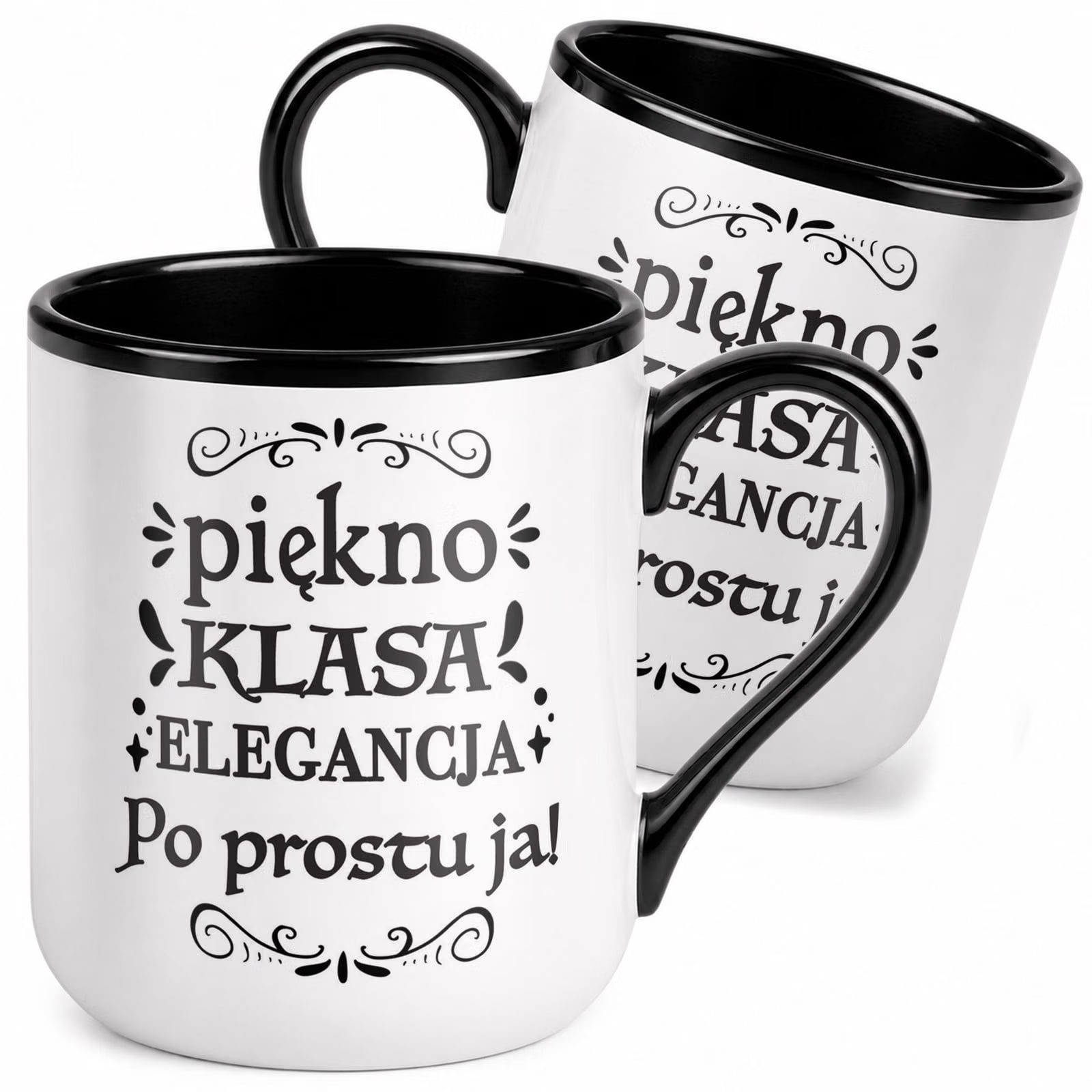 Kubek z nadrukiem Premium Czarny Dzień Kobiet Dla Kobiety Upominek Prezent