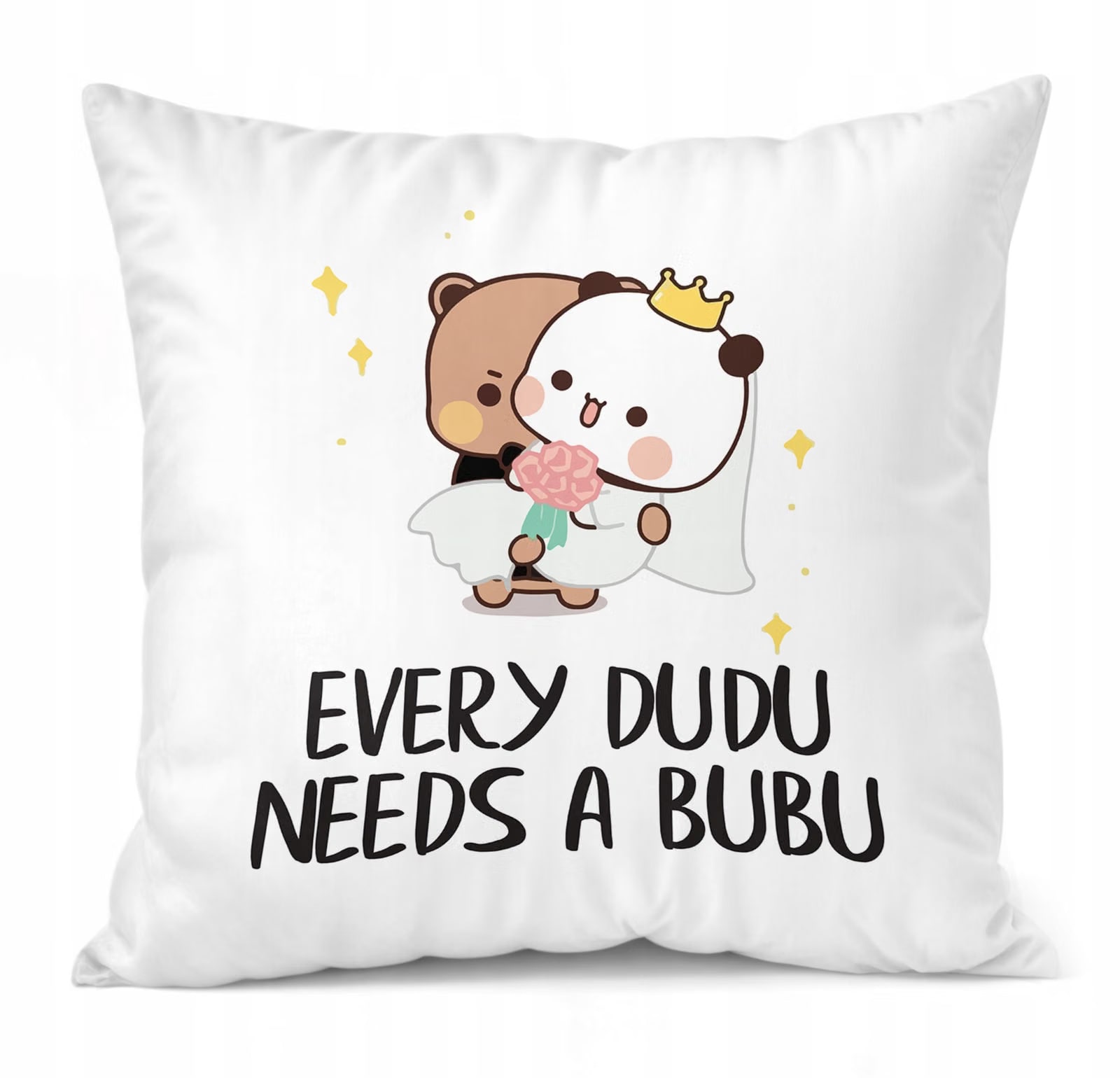 Zestaw Kubek + Poduszka 38×38 cm Walentynki Bubu i Dudu Dla Pary Prezent